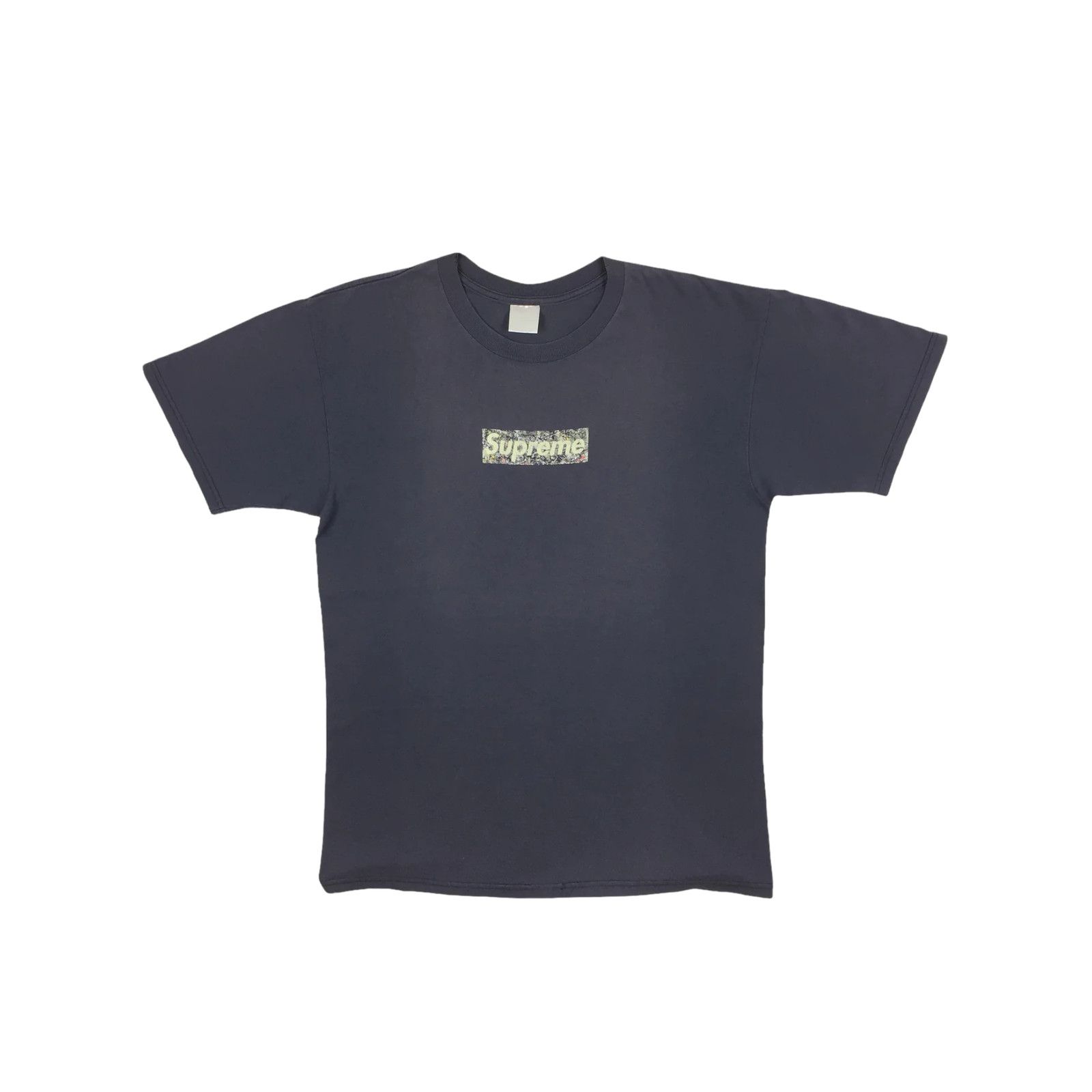 Supreme 1999 Supreme Jackson Pollock Blue Box Logo Tee Size US M / EU 48-50 / 2 - 2 Thumbnail