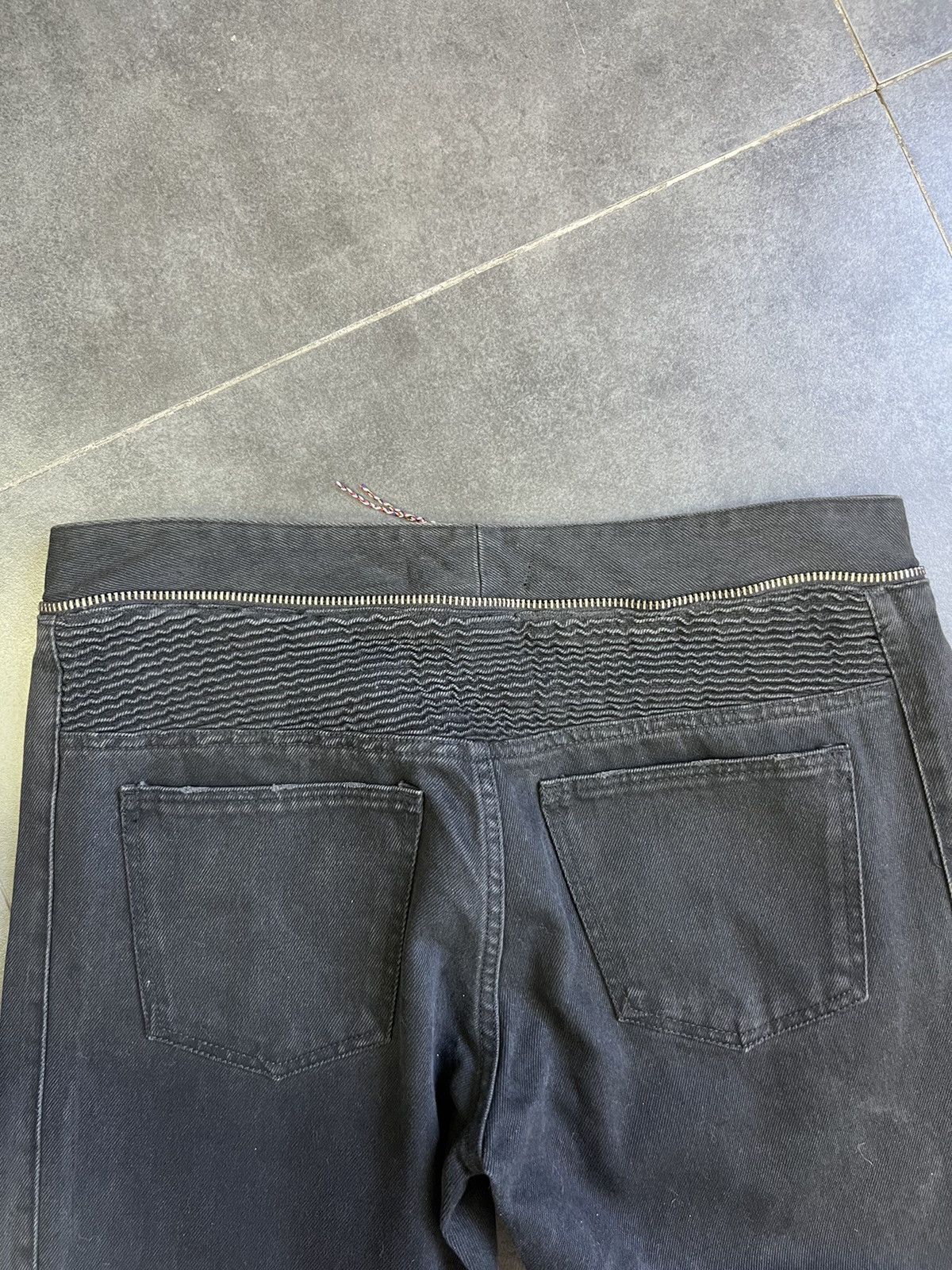 H&M × Isabel Marant Balmain SLP type Isabel Marant Hm Biker zippered waxed denim Size US 34 / EU 50 - 3 Thumbnail
