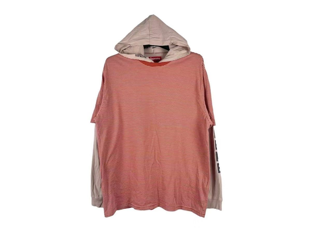 Supreme Supreme 24SS Layered Hooded Long-Sleeves Tee Size US L / EU 52-54 / 3 - 1 Thumbnail