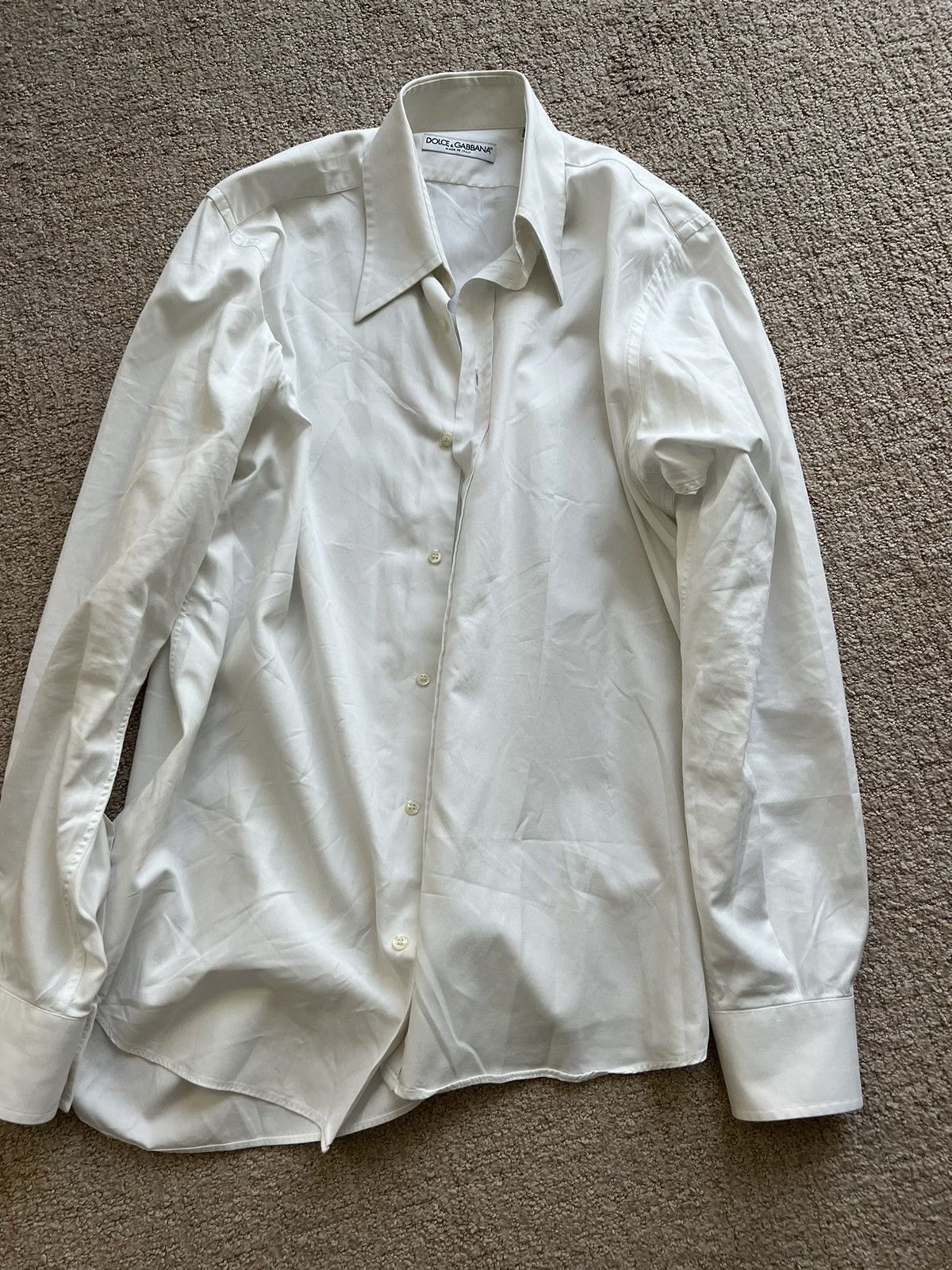 image of Dolce Gabbana Mens Shirt Size 40, Size M, Never Worn in White