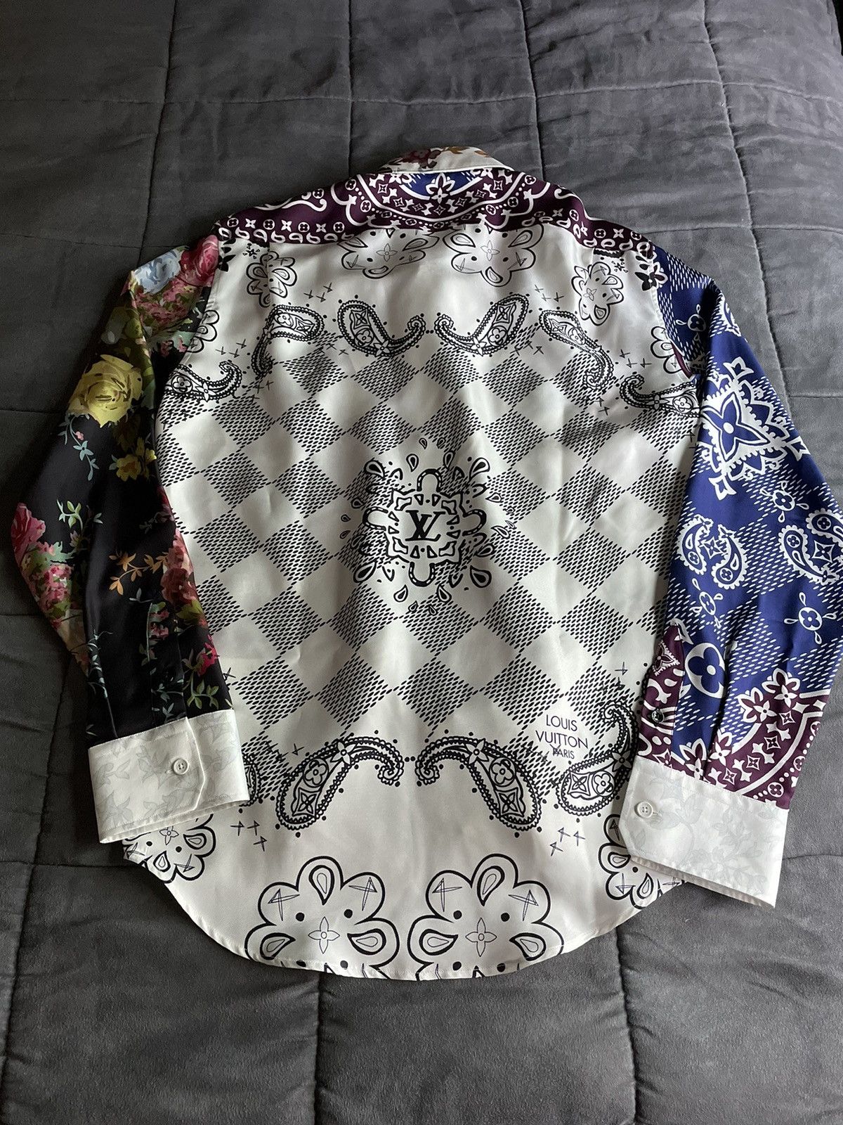 Louis Vuitton Louis Vuitton Flower Bandana Silk Shirt Size US M / EU 48-50 / 2 - 5 Thumbnail
