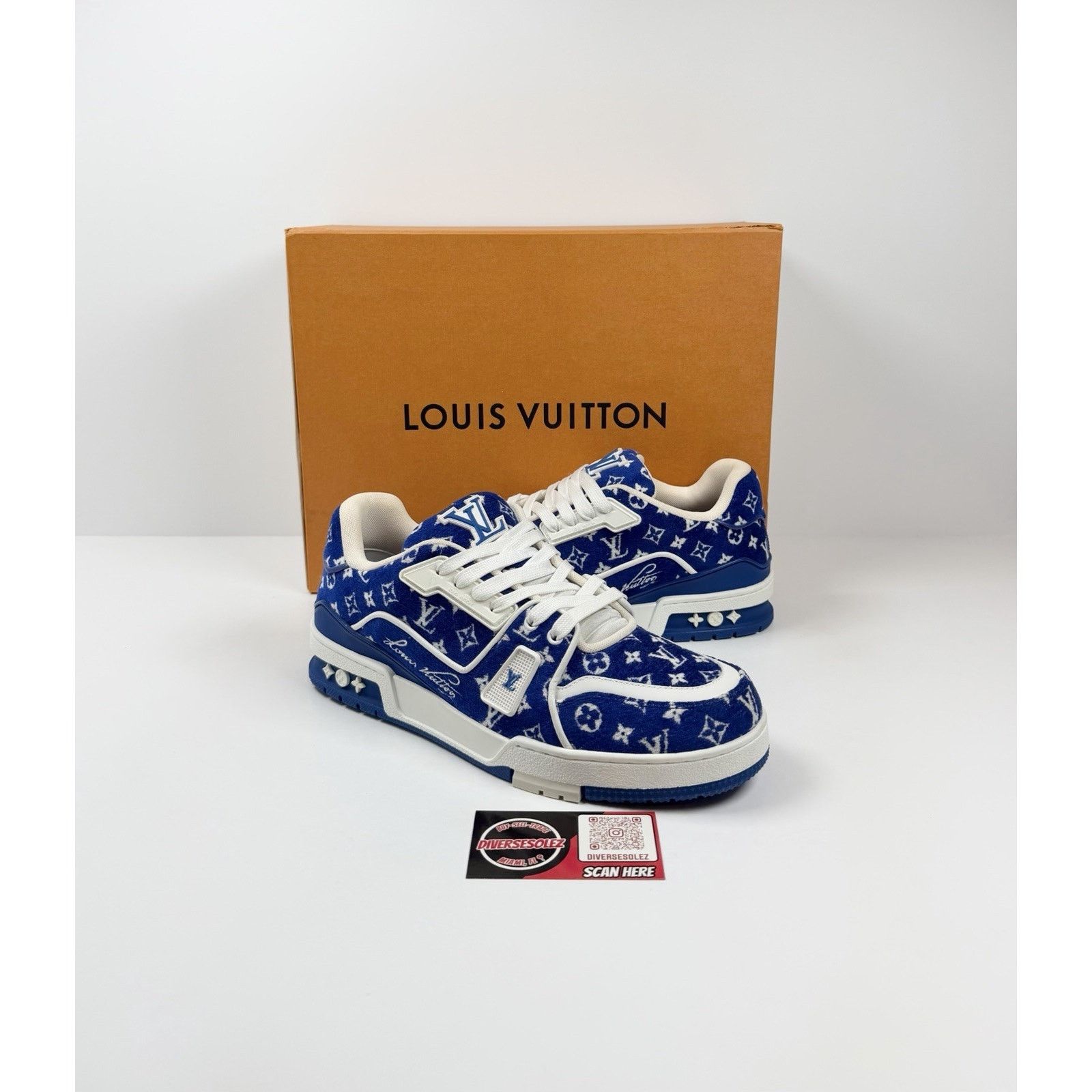 Louis Vuitton Size 8UK/9US - Louis Vuitton Monogram Textile Trainer NEW Size US 9 / EU 42 - 1 Thumbnail