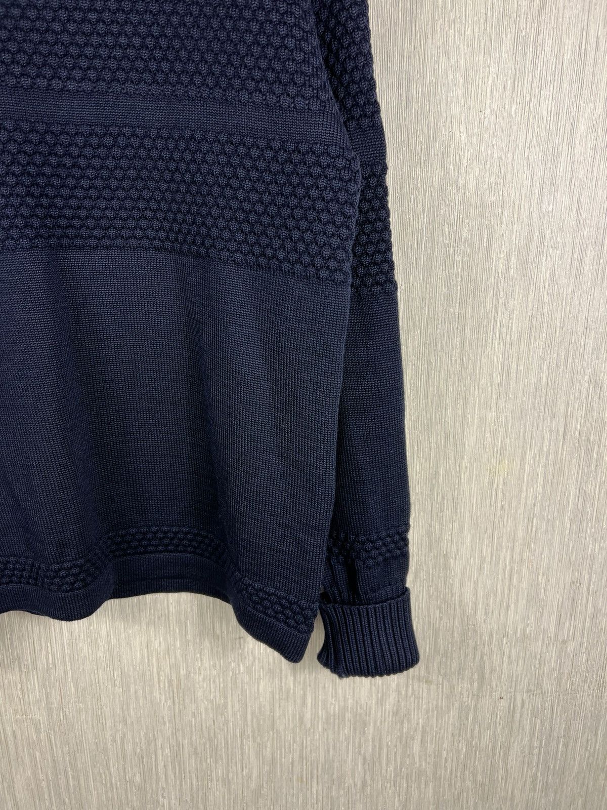 S.N.S. Herning S.N.S. Herning fisherman wool knit turtleneck sweater navy Size US M / EU 48-50 / 2 - 5 Thumbnail