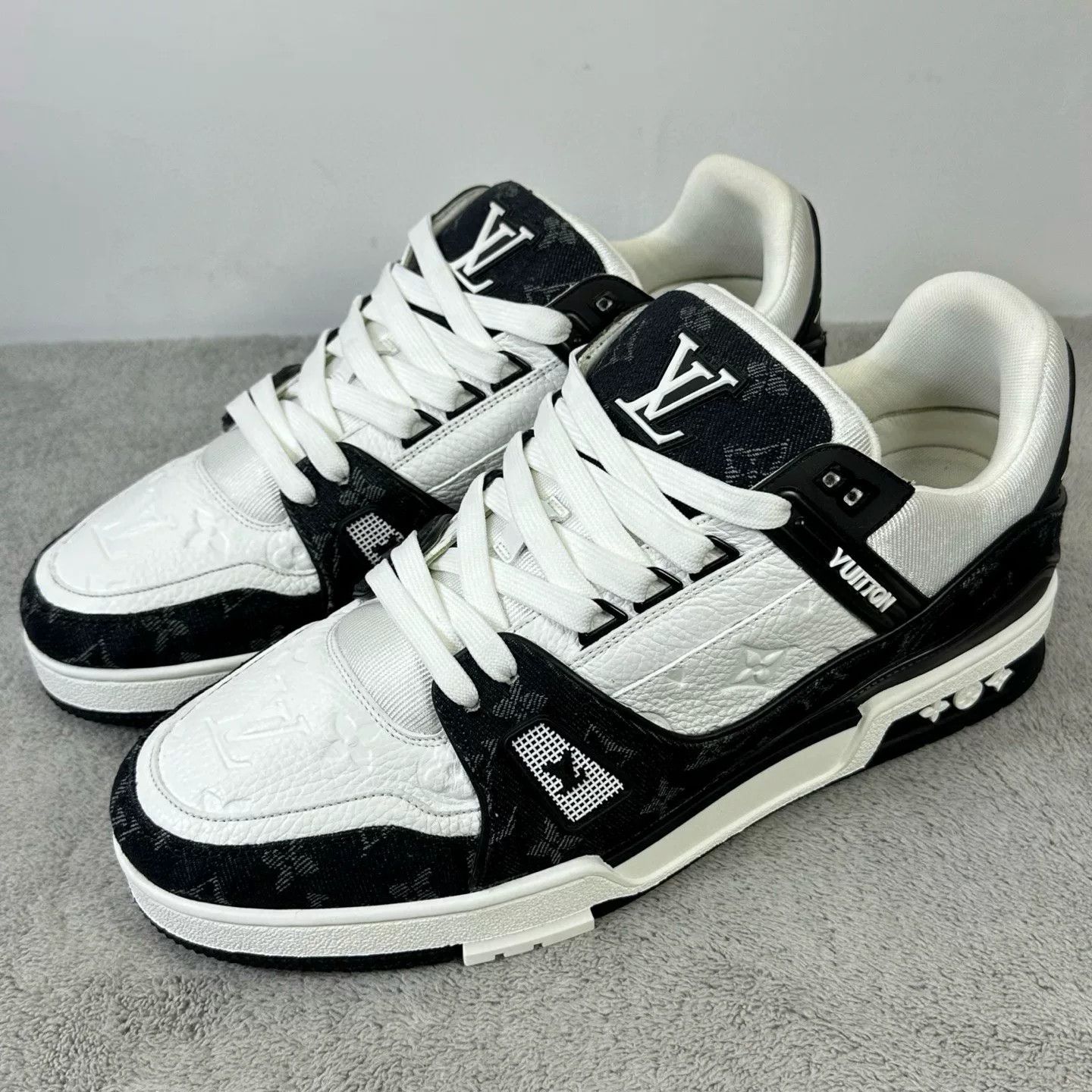 Louis Vuitton Louis Vuitton Training Denim Black Lowtop Sneakers 45 Men Size US 11.5 / EU 44-45 - 1 Thumbnail