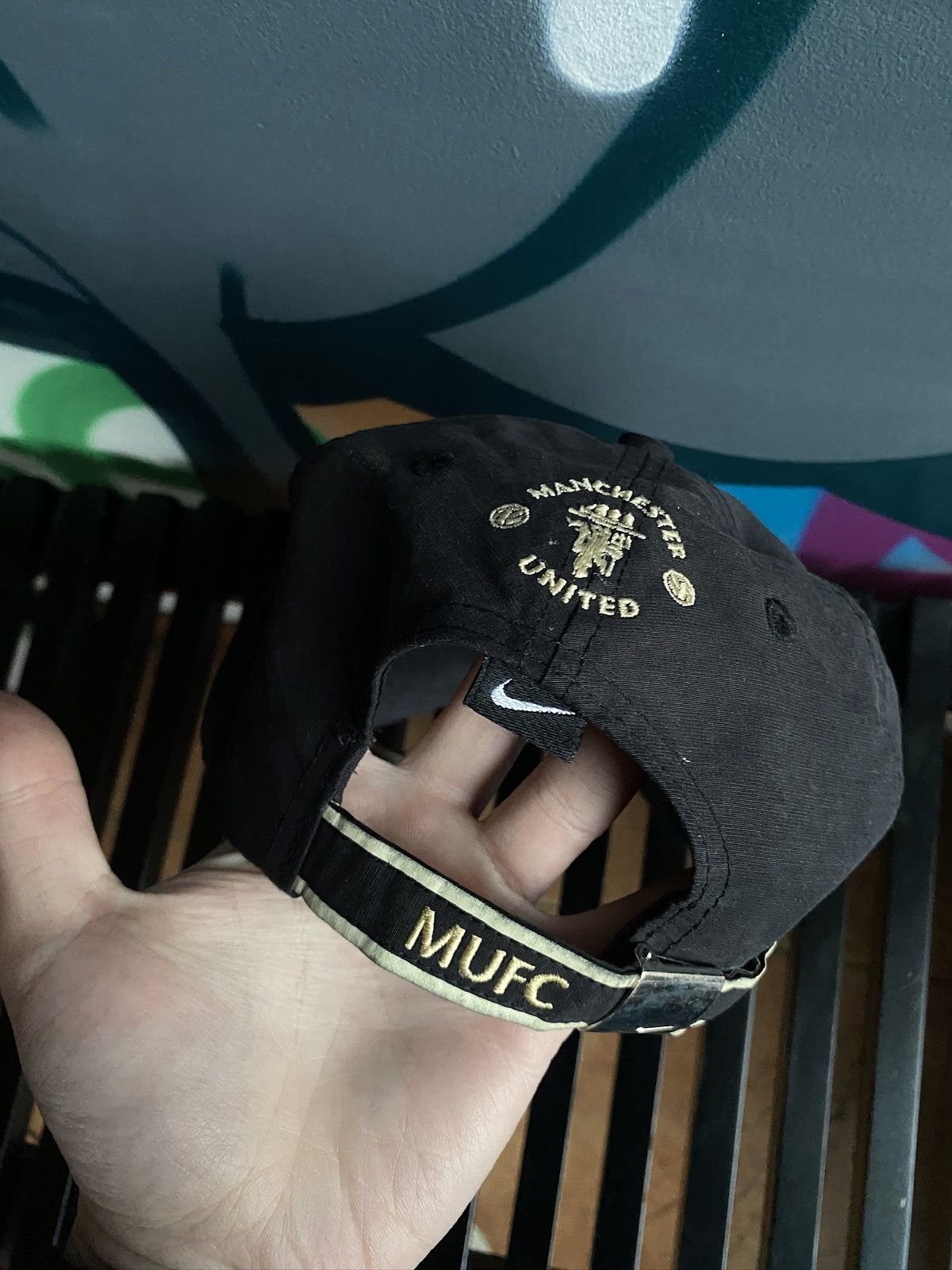 Nike VINTAGE NIKE MANCHESTER UNITED CAP Y2k Size ONE SIZE - 3 Thumbnail