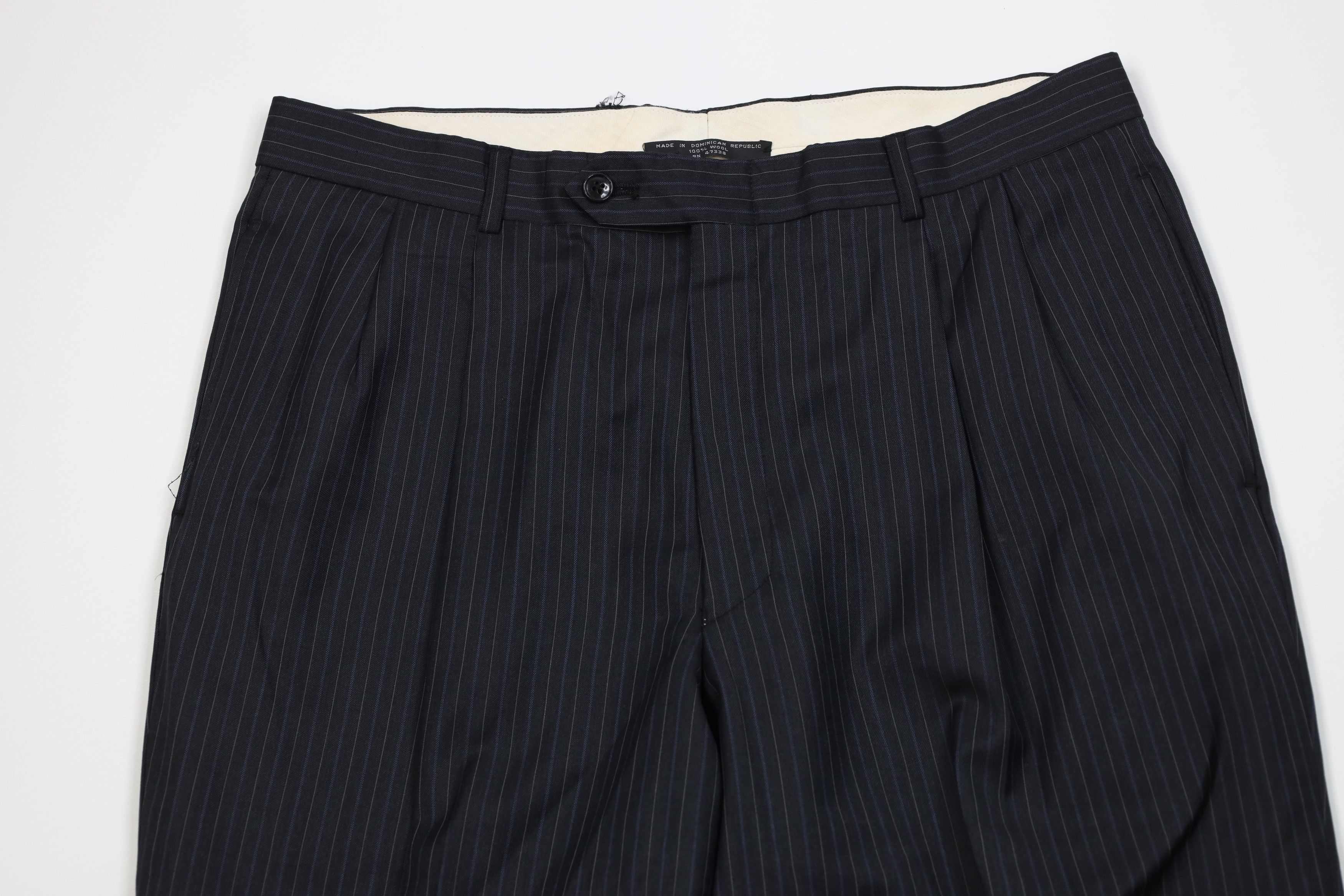 Vintage Vintage 90s Streetwear Wool Knit Wide Leg Chino Pants Size US 34 / EU 50 - 2 Thumbnail