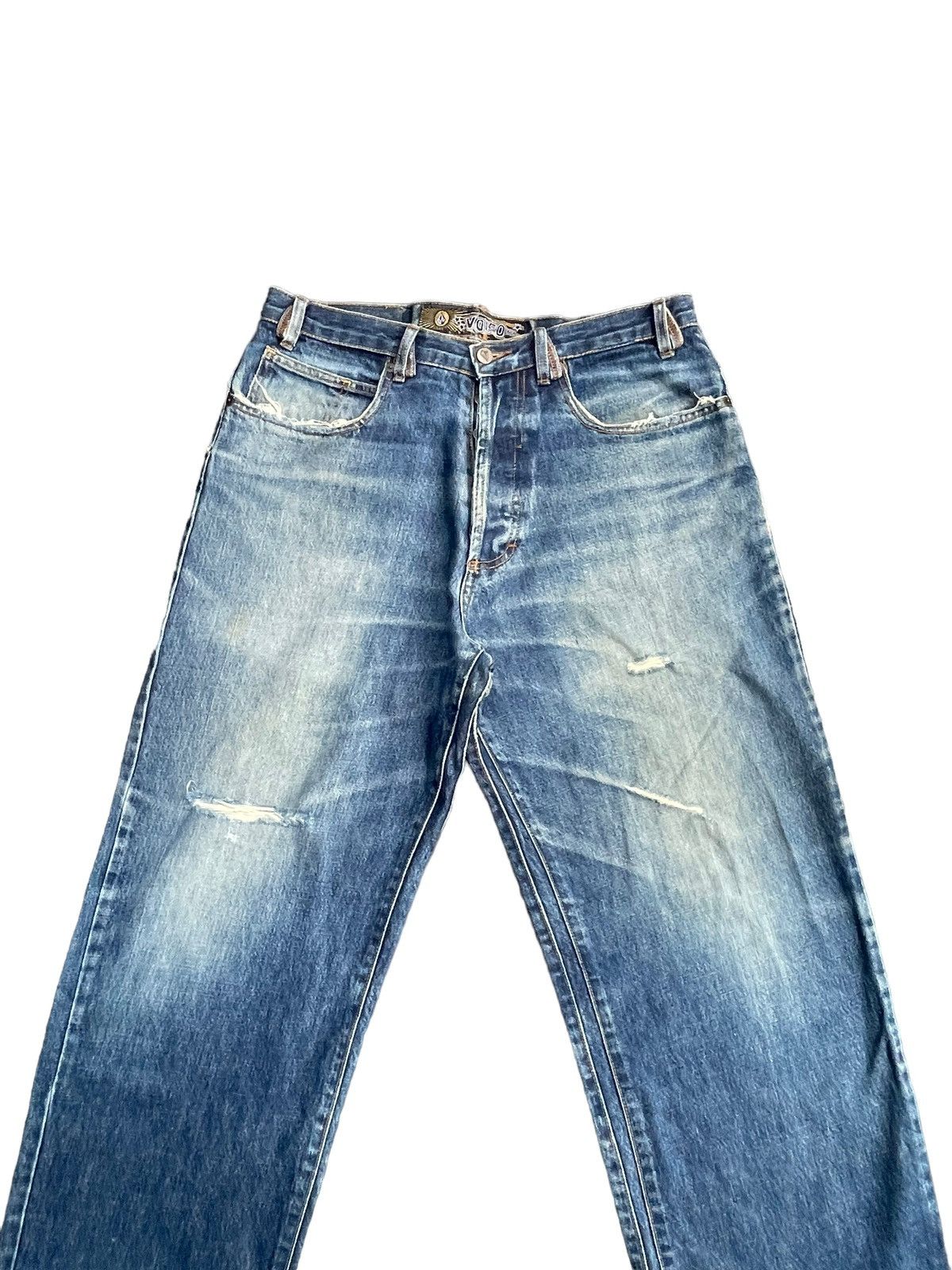 Volcom Stone Baggy Distresed Denim