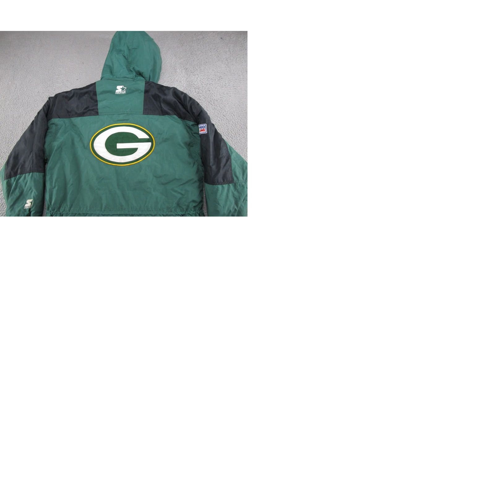 Starter VINTAGE Starter Pro Line Puffer Jacket Green Bay Packers NFL Size L Men Jackets Winter Green Quilted Logo Zip Down Filled Nylon Racing Football Gifts Size US L / EU 52-54 / 3 - 9 Thumbnail