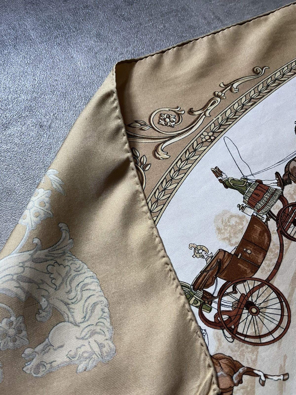 Hermes Hermes ''La Promenade De Longchamps'' by Ledoux silk scarf Size ONE SIZE - 16 Thumbnail