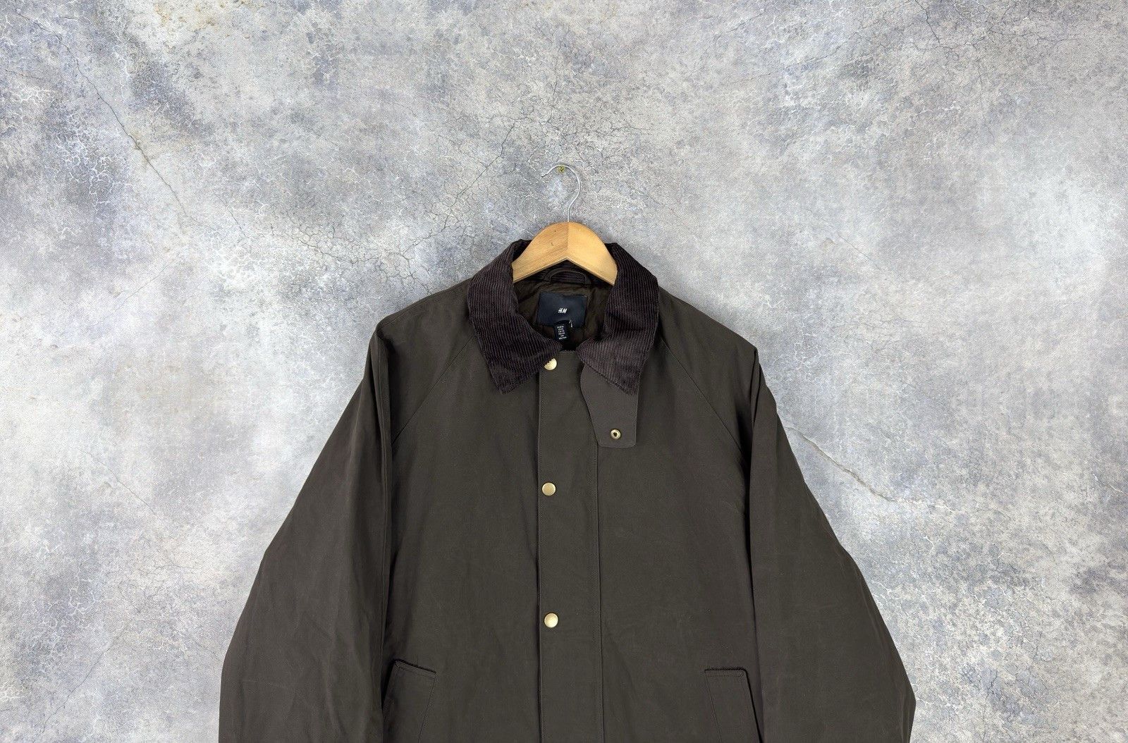 H&M H&M Waxed Wax Transport Casual Jacket Relaxed Fit Size US XL / EU 56 / 4 - 4 Thumbnail