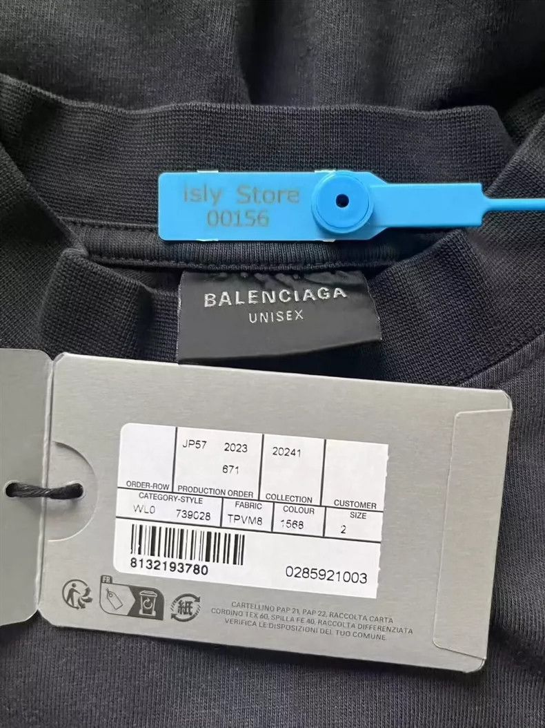 Balenciaga Balenciaga Solid graphic printed crew neck short sleeves Size US M / EU 48-50 / 2 - 4 Thumbnail