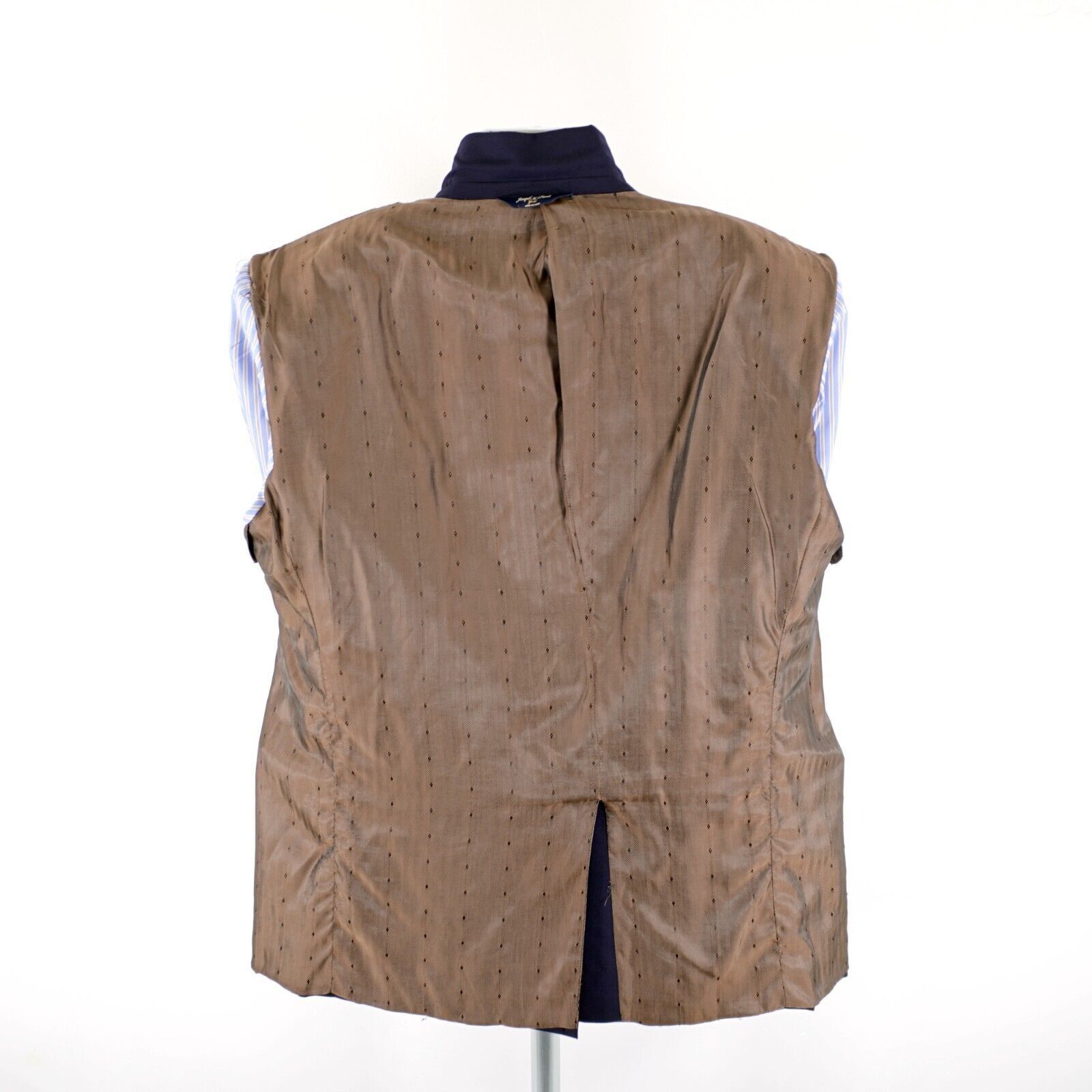 Joseph & Feiss Joseph & Feiss Gold Wool Blue 2 Button Blazer 46L Or Slim 48 Size 46L - 13 Thumbnail