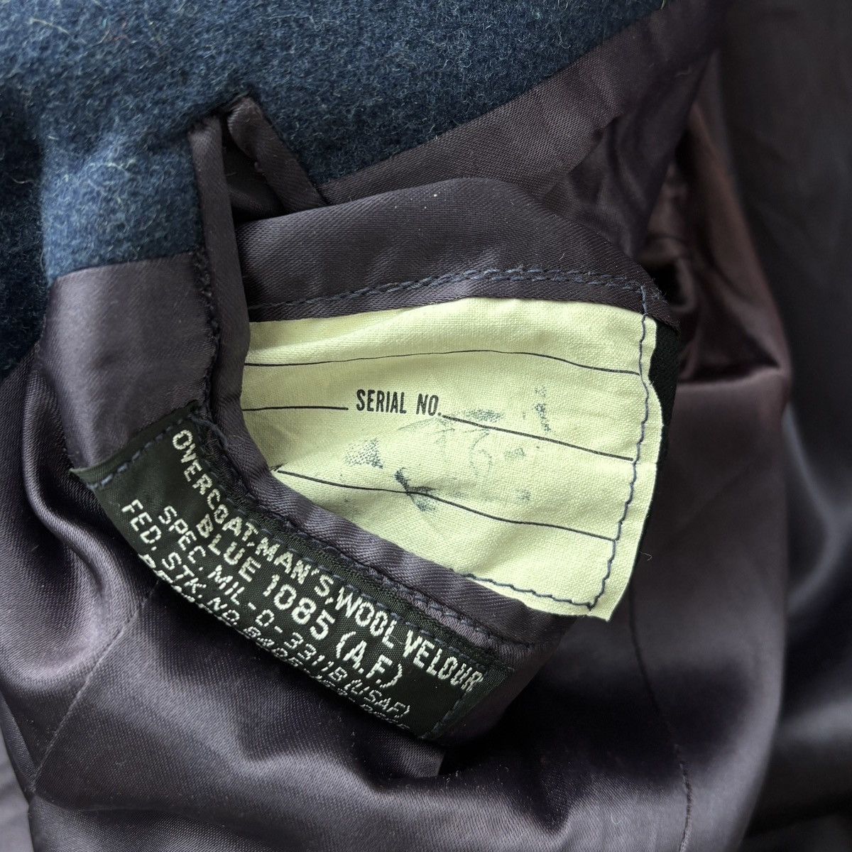 Vintage 1960s USAF Overcoat Vintage Wool Jacket Pembroke Trench 60s Size US S / EU 44-46 / 1 - 8 Thumbnail