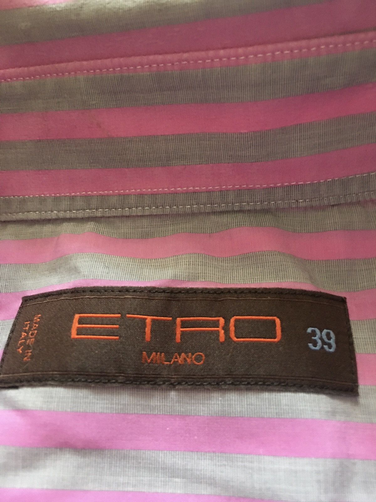 Etro ETRO Milano Multicolor Striped Cotton Mens Shirt Size 39 / M Size US M / EU 48-50 / 2 - 4 Thumbnail