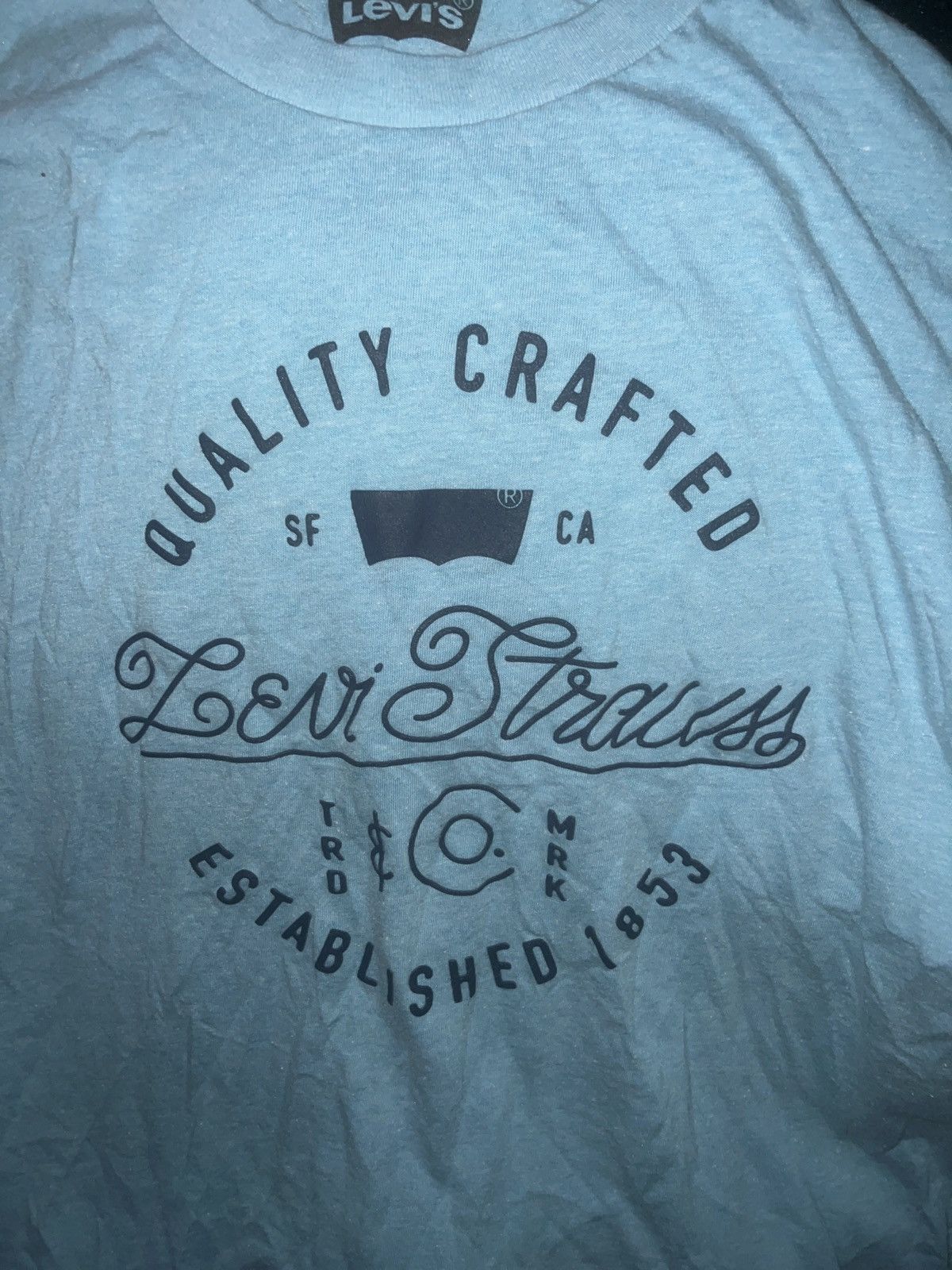 Levi's Levi Strauss & Co. Logo Tee Size US XL / EU 56 / 4 - 2 Thumbnail