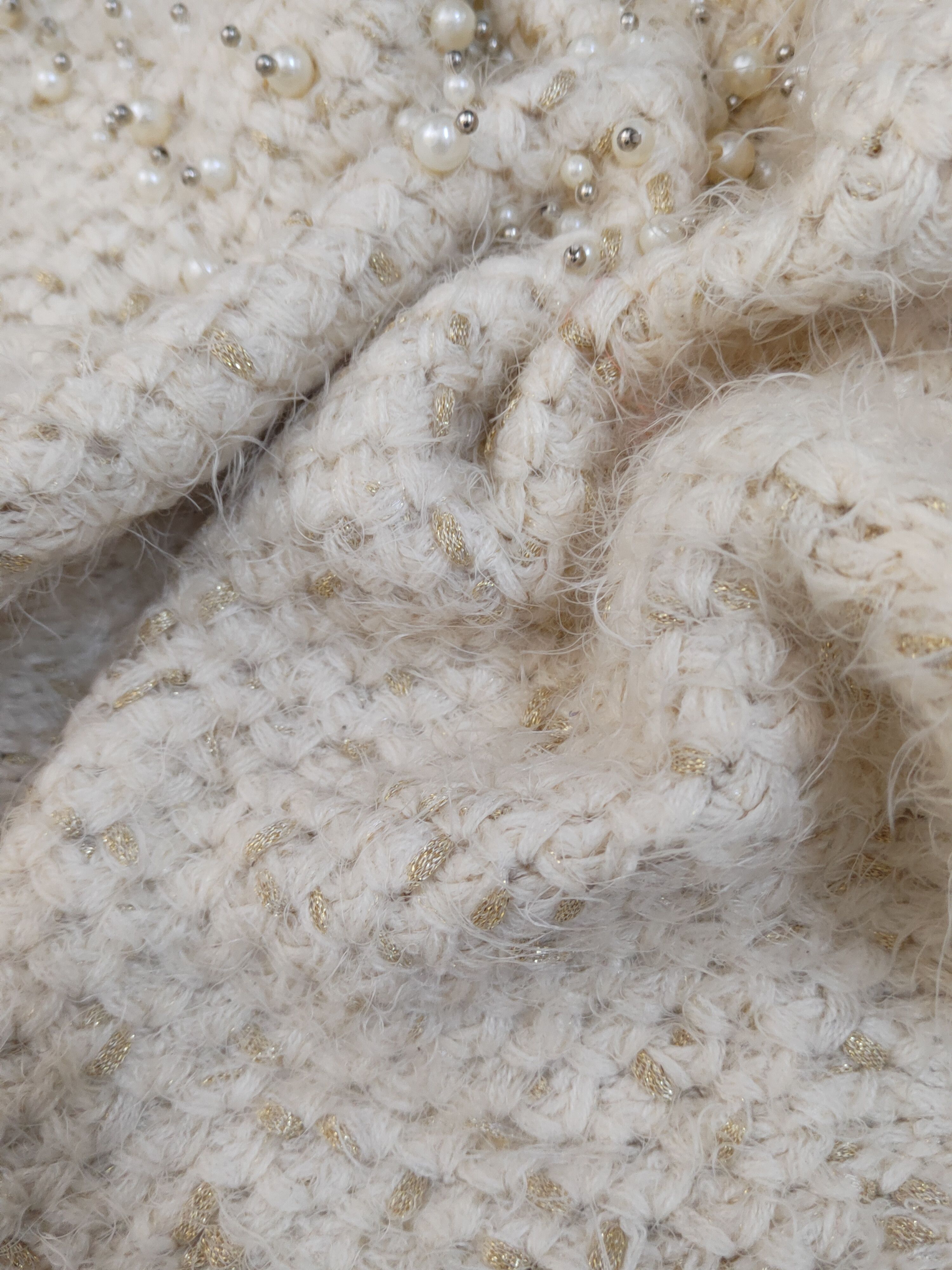 Japanese Brand Atmark Light Brown Shag Shaggy Fur Mohair Knitwear #W1670 Size M / US 6-8 / IT 42-44 - 10 Thumbnail