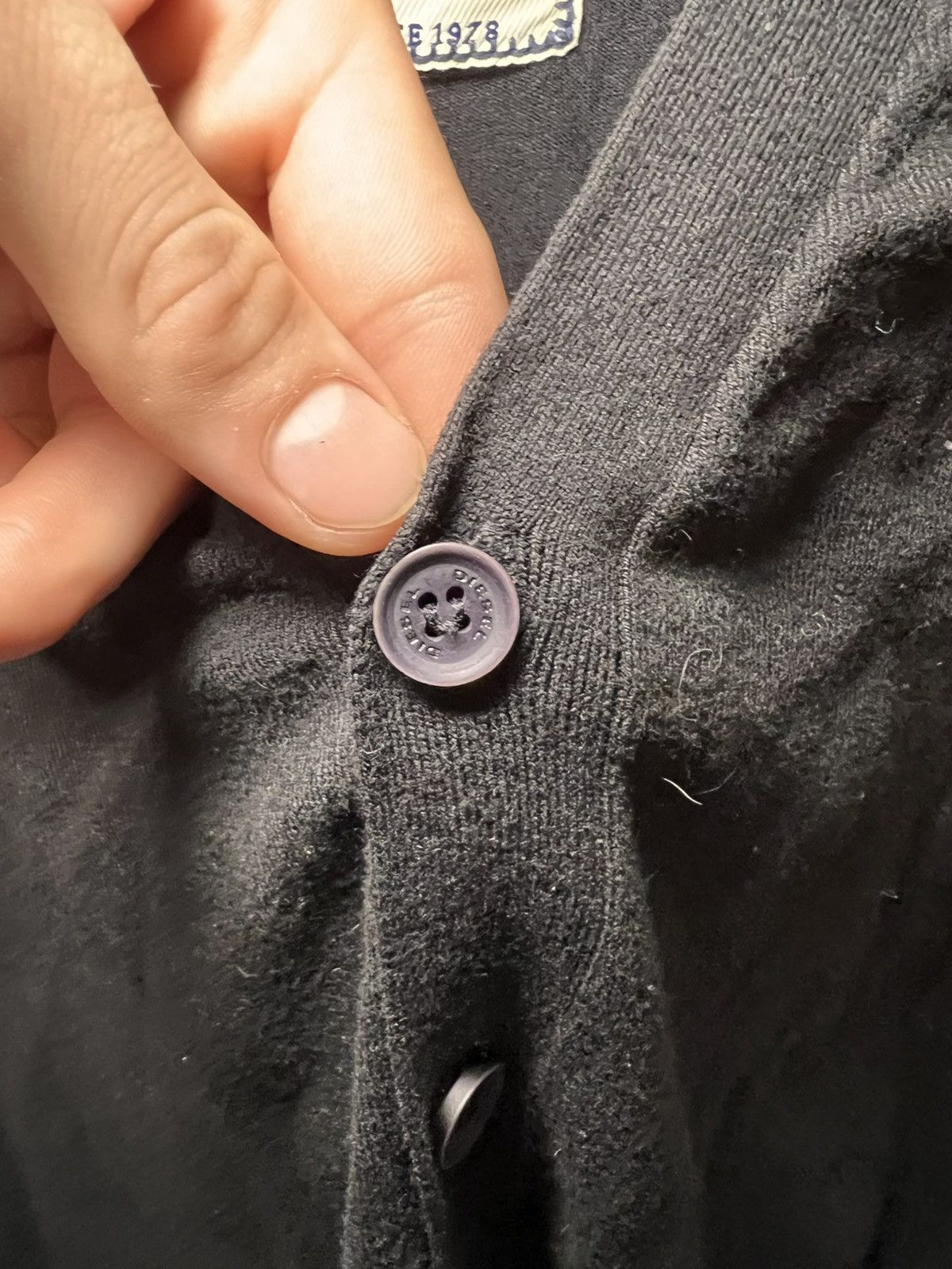 Diesel Vintage Diesel Tricot and Co. cotton knit button up cardigan Size US M / EU 48-50 / 2 - 7 Thumbnail