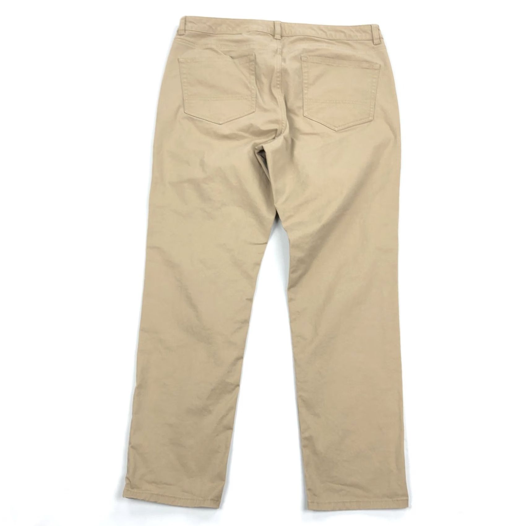 UNTUCKit UNTUCKit Men’s W34 L30 Slim Fit 5-Pocket Chino Pants Tan Khaki Stretch Denim Size US 34 / EU 50 - 3 Thumbnail