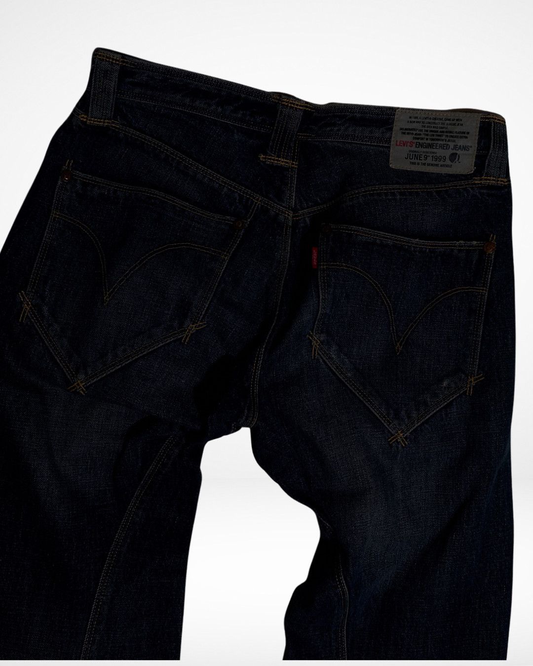 Levi's Vintage Clothing 2012 Levis Engineered Aged Blue Twisted Denim Pants Size US 31 - 7 Thumbnail