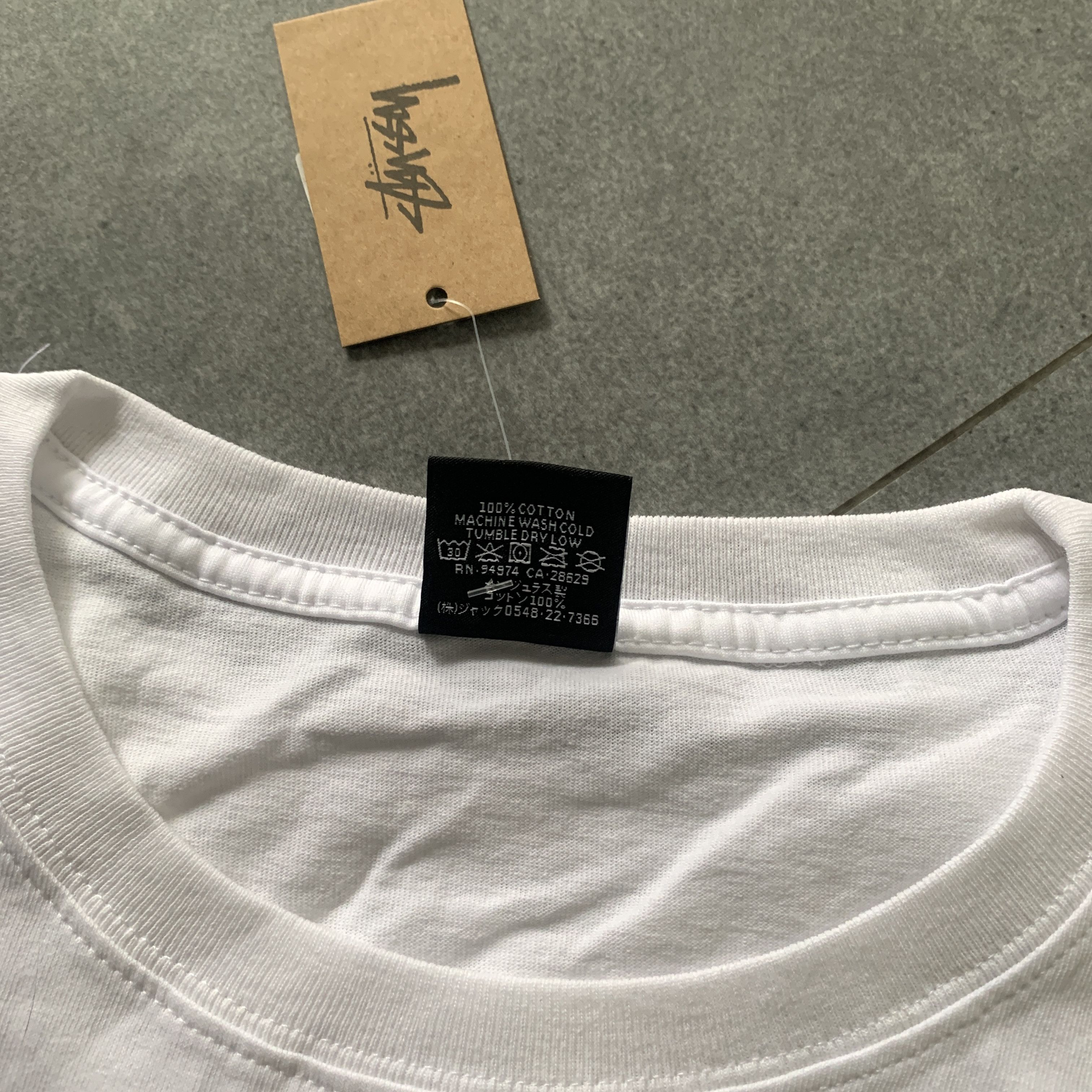 Stussy Stussy tee white Size US L / EU 52-54 / 3 - 5 Thumbnail