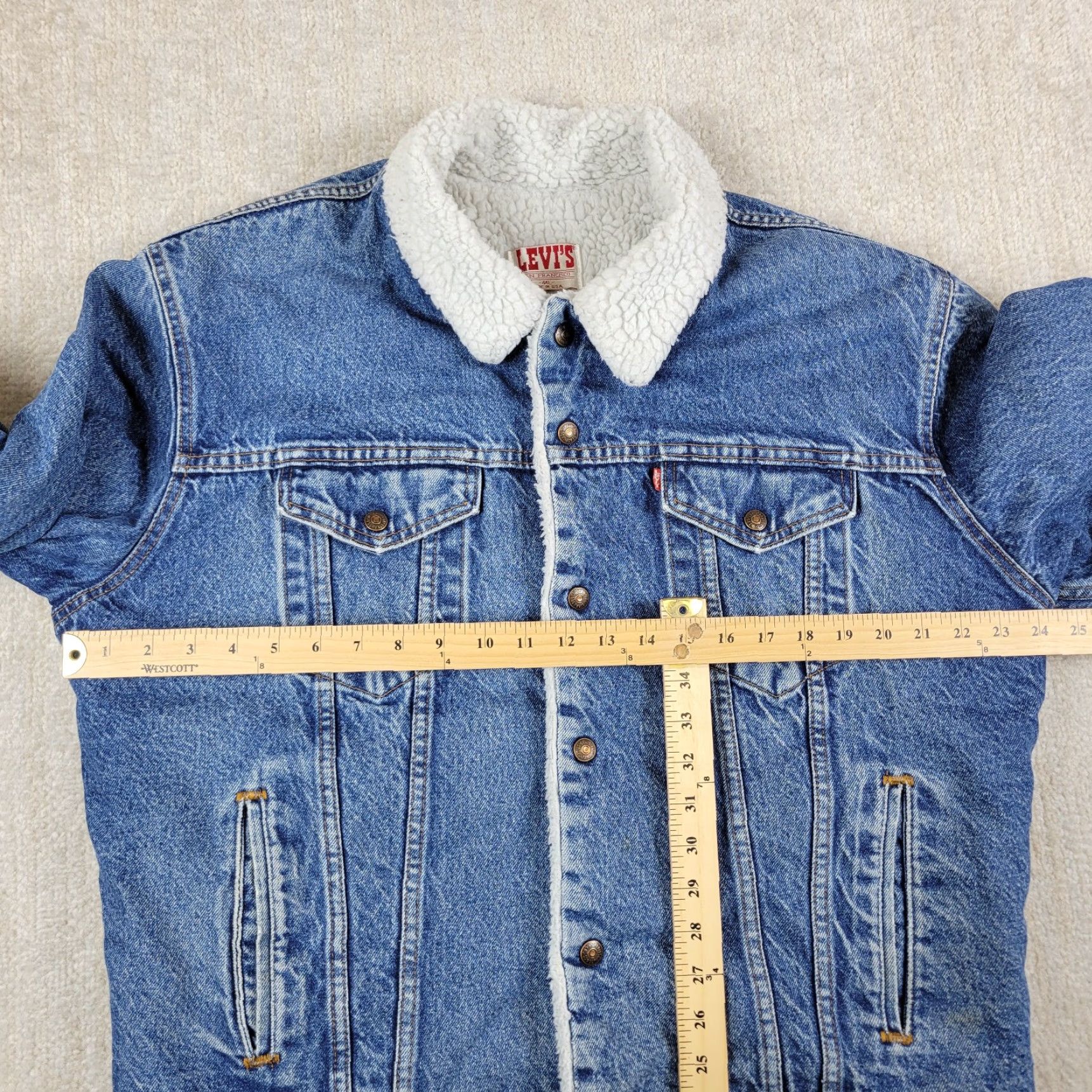 Levi's VINTAGE Levi's Trucker Jacket Mens 44 Blue Denim Jacket 80s 90s USA Size US S / EU 44-46 / 1 - 5 Thumbnail