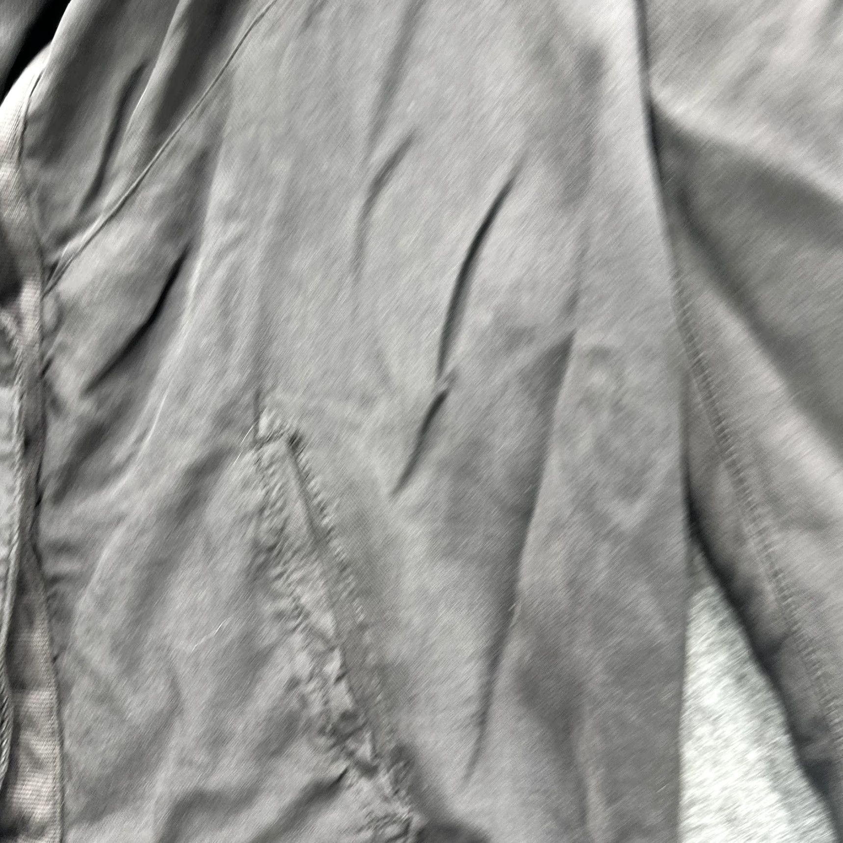 Vintage HUMANOID Blazer Jacket Womens M Gray Twill Viscose Cupro Draped Collar, Short, Single-Breasted, Pockets, Basic Jacket Size M / US 6-8 / IT 42-44 - 7 Thumbnail
