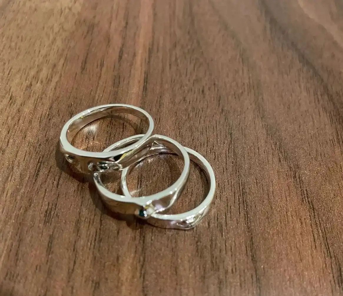 Jewelry Face Finger Rings Silver Face Anatomy Human Head Jewelry Art Size ONE SIZE - 3 Thumbnail