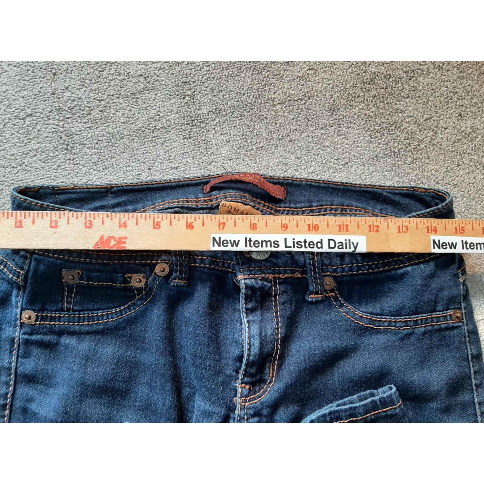 Vintage Domaine Jeans Skinny Dark Wash Size 7 Blue Women Regular Denim Cotton 7 Jeans Skinny Dark Wash Domaine Women Size 28" / US 6 / IT 42 - 4 Thumbnail