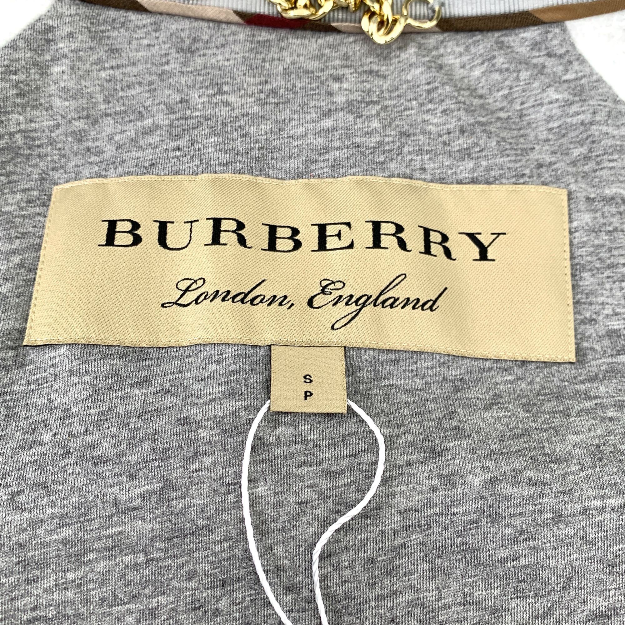 Burberry Burberry Grey Embroidered Flying Fish Cotton Cape Coat Size Size S / US 4 / IT 40 - 2 Thumbnail