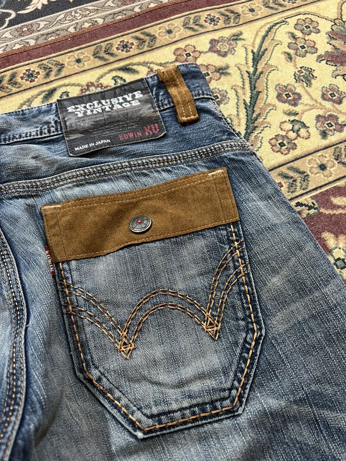 Edwin EDWIN EXCLUSIVE VINTAGE XV DISTRESSED BUSH PANTS JEANS Size US 36 / EU 52 - 19 Thumbnail