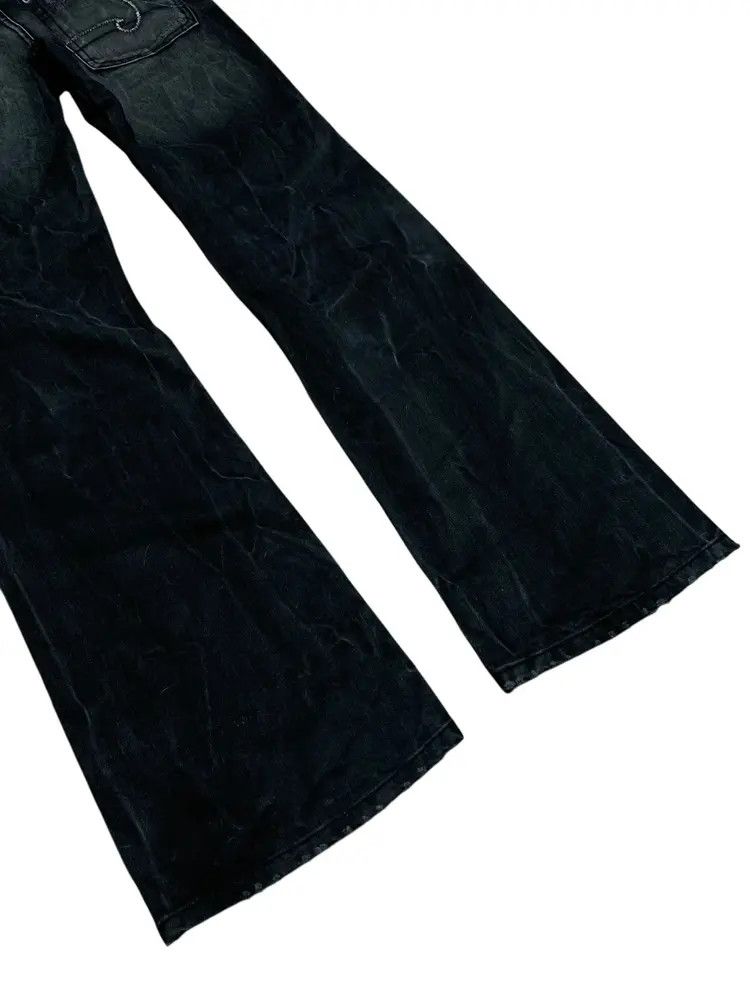 14th Addiction Crazy Flare denim washed black studded Maru rocky jeans Size US 30 / EU 46 - 11 Thumbnail