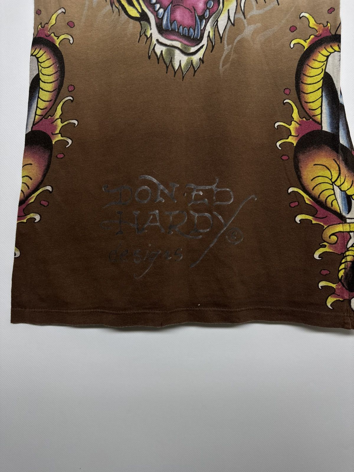 Ed Hardy Ed Hardy by Christian Audigier 'Til True Death Shirt Dress Size S / US 4 / IT 40 - 11 Thumbnail