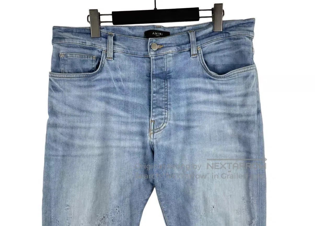 Amiri Blue Distressed Denim Jeans. Size US 36 / EU 52 - 3 Thumbnail