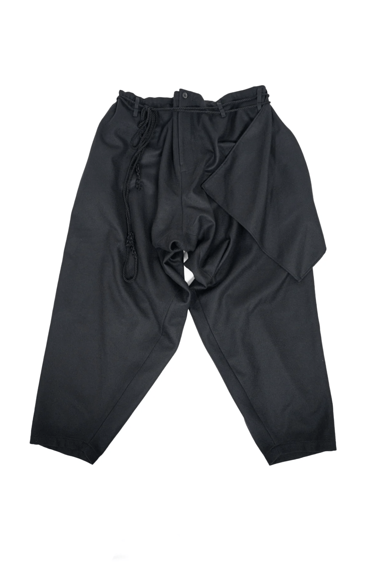 Yohji Yamamoto Pour Homme - LAYERED DRAPED PANTS