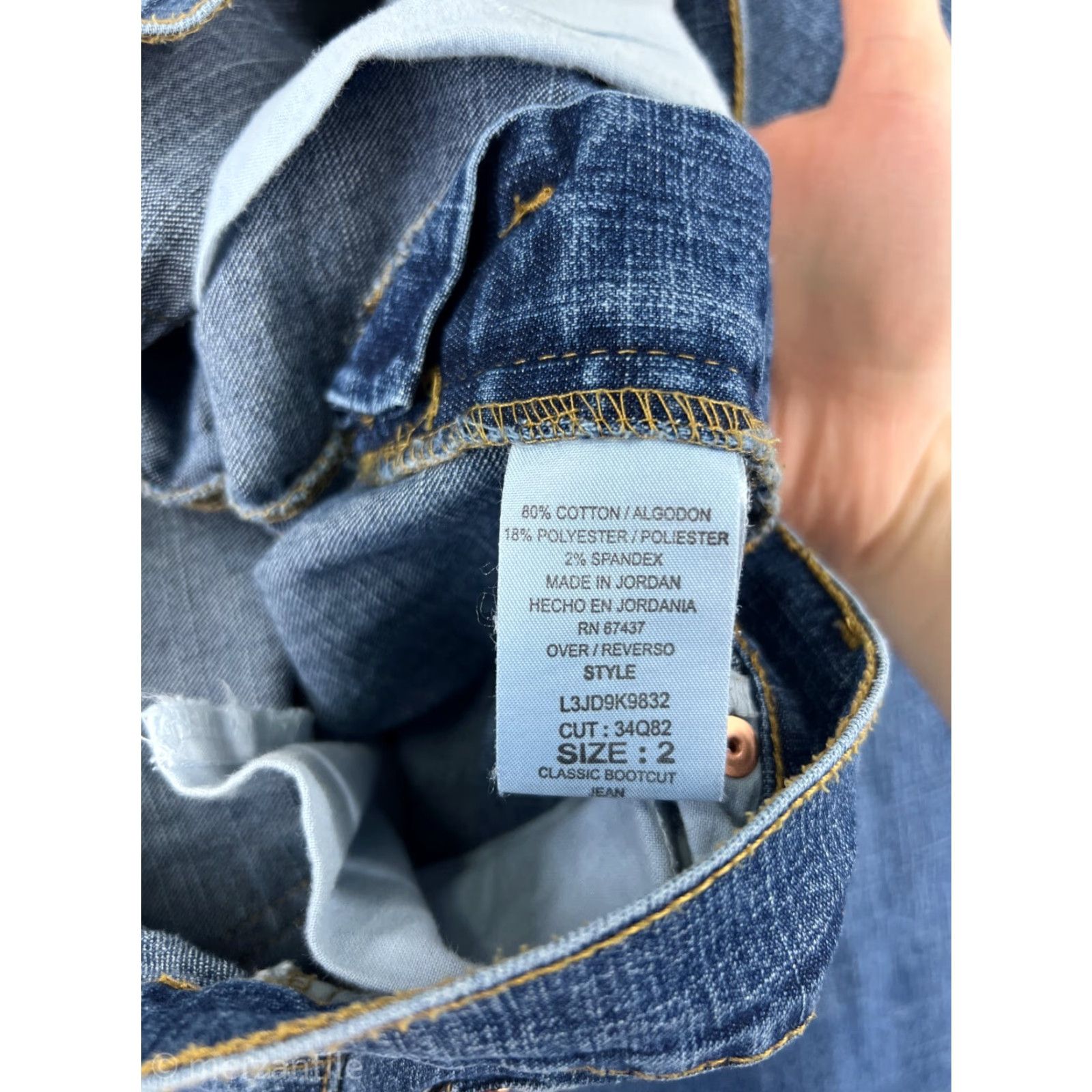 Ralph Lauren Ralph Lauren Polo Jeans Company Pants Womens 2 Blue Denim Bootcut Stretch Size 26" / US 2 / IT 38 - 3 Thumbnail