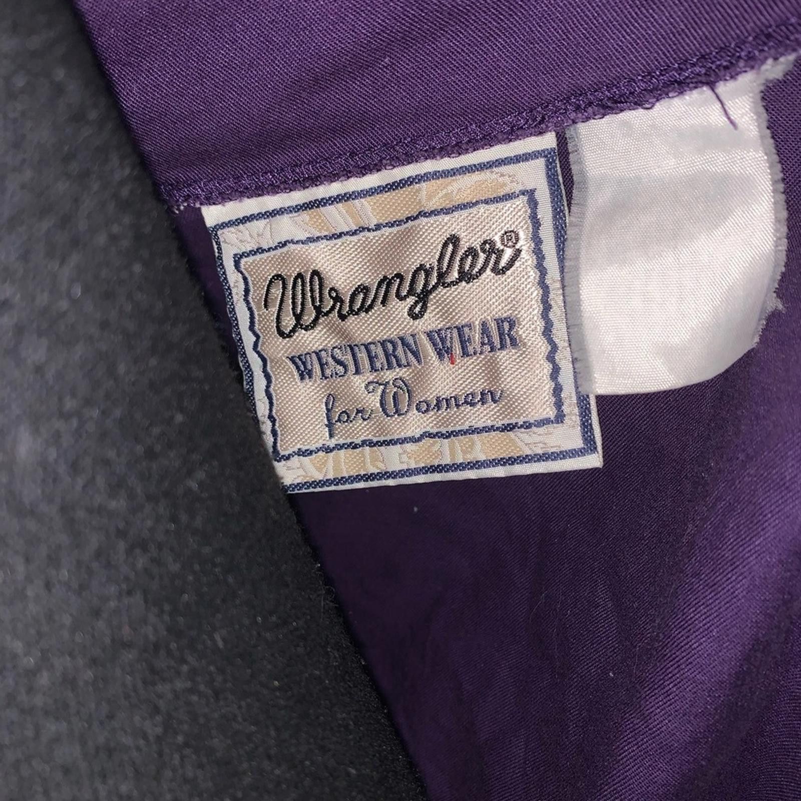 Wrangler Wrangler Vintage Purple Western Jacket Size M / US 6-8 / IT 42-44 - 4 Thumbnail