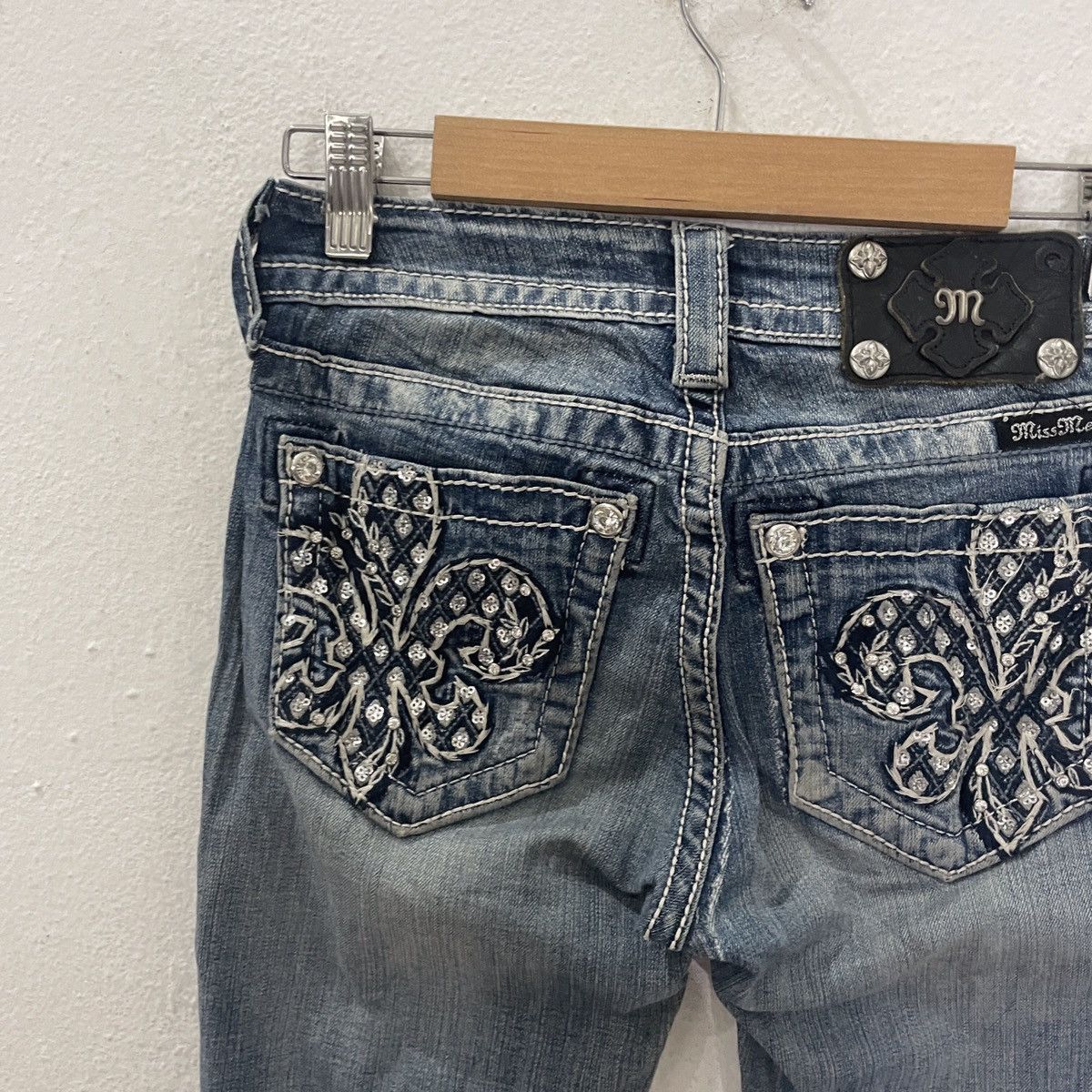 Japanese Brand Vintage Miss Me Rare Design Jeans Size 27" / US 4 / IT 40 - 9 Thumbnail