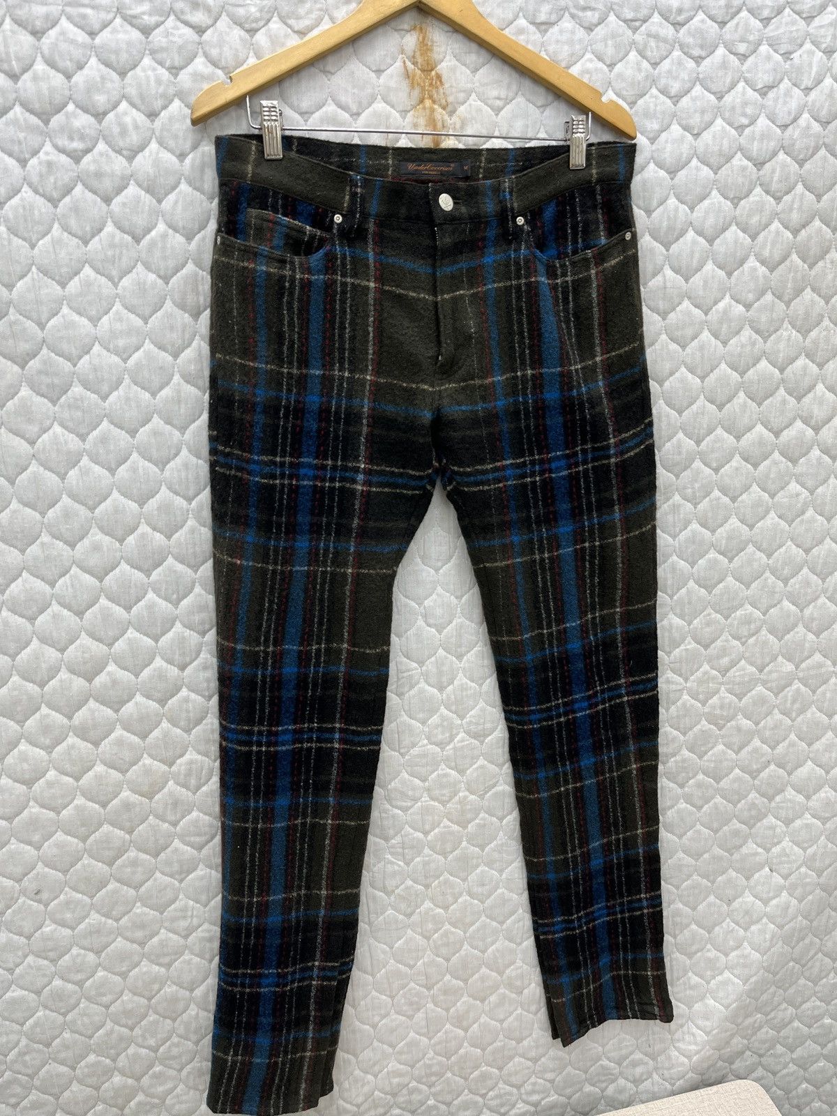 Undercover 🔥🔥🔥ARCHIVE AW04 UNDERCOVERISM FOR REBEL TARTAN PUNK PANTS Size US 33 - 2 Thumbnail