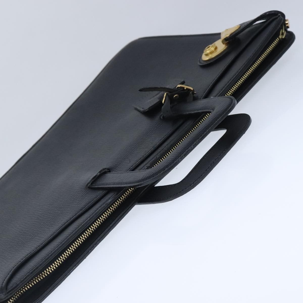 Burberry Burberry Business Bag Leather Black Gold Size ONE SIZE - 6 Thumbnail