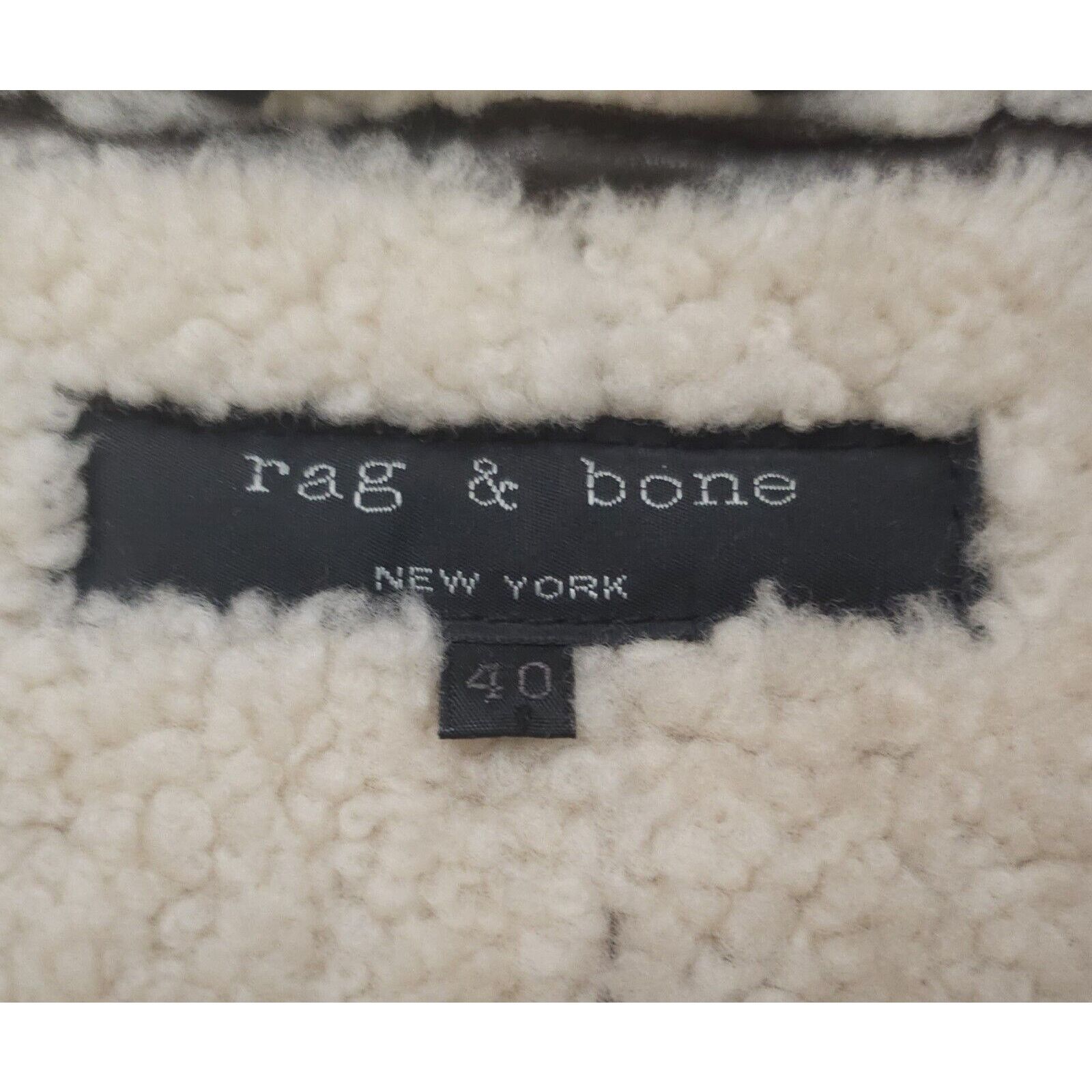 Rag & Bone Rag & Bone Vintage Shearling Lamb Suede Bomber Sz 40 $2295 Size US XXS / EU 40 - 9 Thumbnail