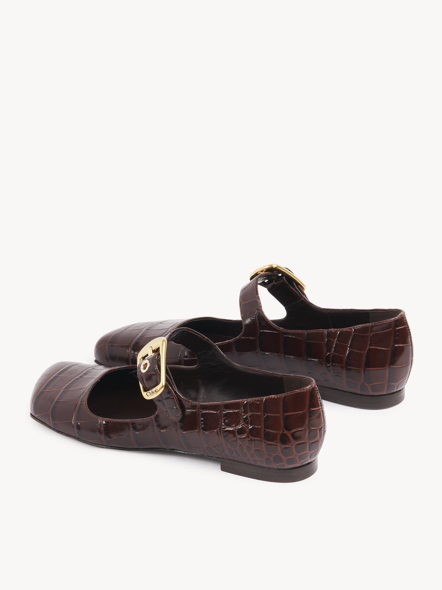 Chloe oc11z0525 Polly Ballerina in Burgundy Size US 11 / IT 41 - 4 Thumbnail
