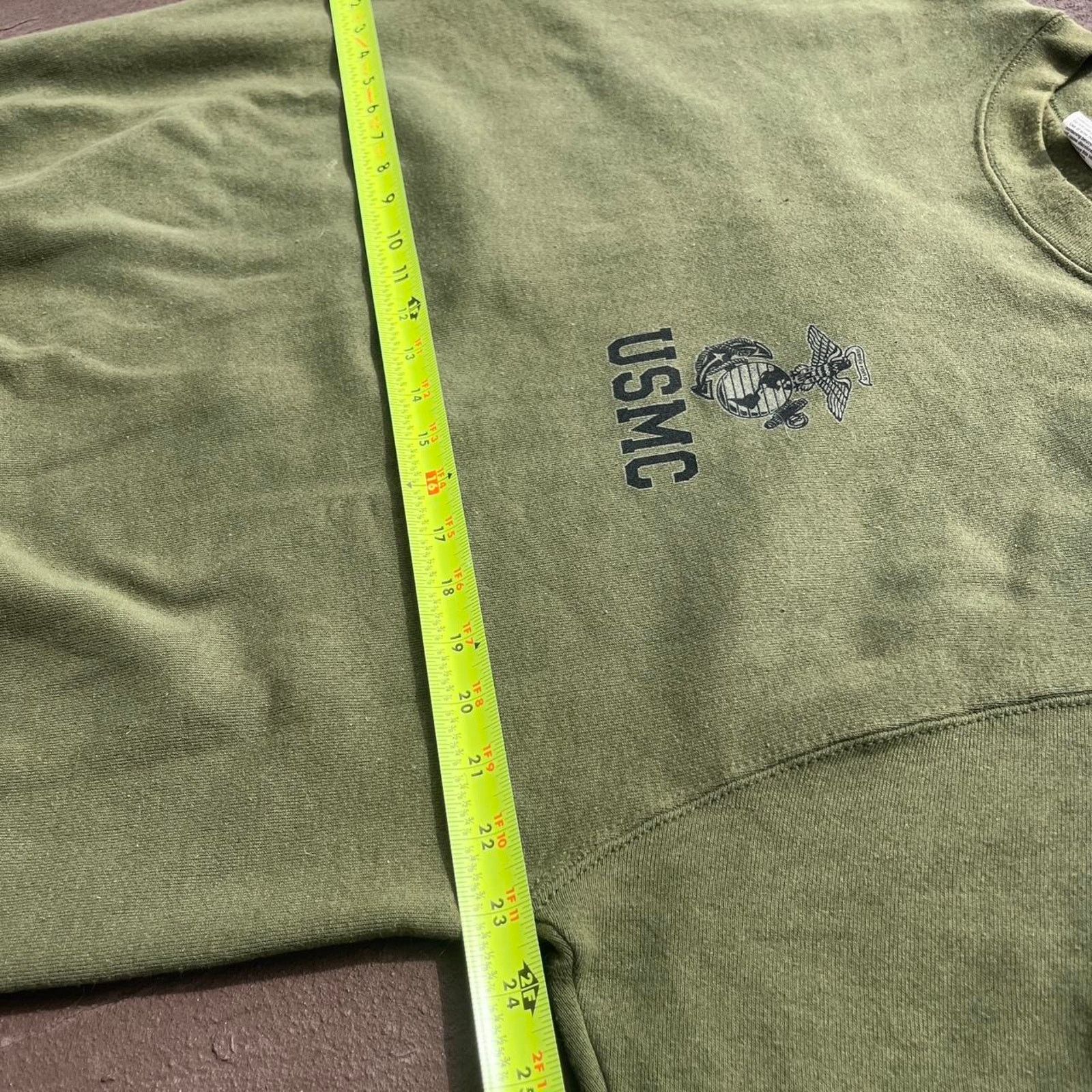 Other Vintage 80s usmc green crewneck Size US L / EU 52-54 / 3 - 6 Thumbnail