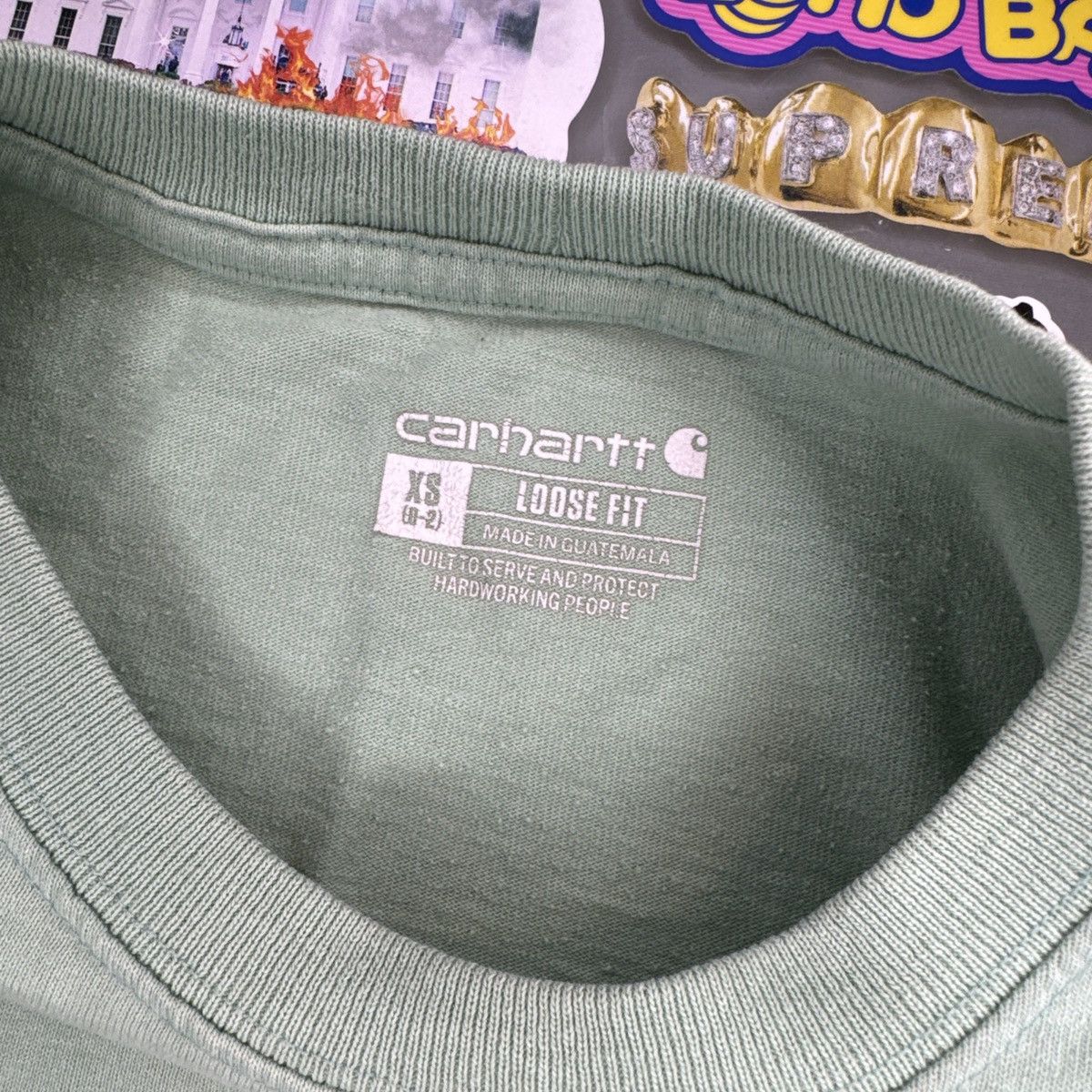 Carhartt Carhartt Loose Fit Short Sleeve Pocket Tee Mint Green Sz XS Size XS / US 0-2 / IT 36-38 - 4 Thumbnail