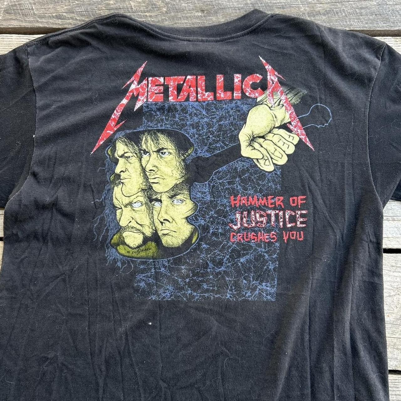 Band Tees Vintage 1988 Metallica Damaged Justice Band Tee T-Shirt Size US XL / EU 56 / 4 - 3 Thumbnail