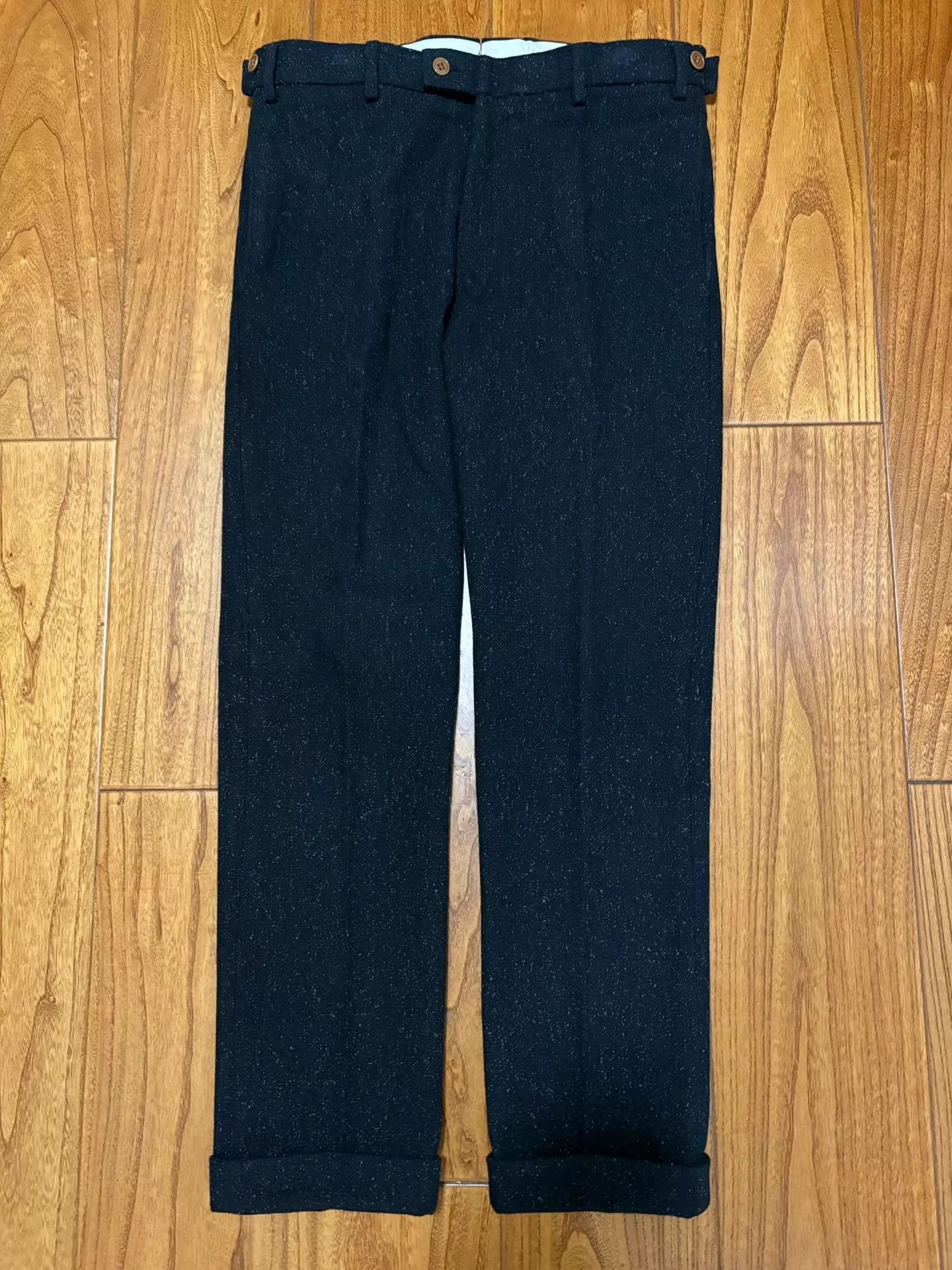 Visvim VISVIM CORNELL SLACKS Snowflake Wool Black W40.5 Size US 32 / EU 48 - 1 Thumbnail