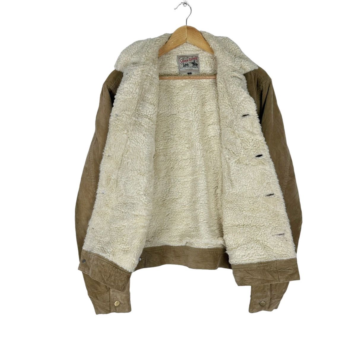 Lee × Vintage ⚡️LEE CORDUROY SHERPA TRUCKER JACKET Size US XL / EU 56 / 4 - 8 Thumbnail