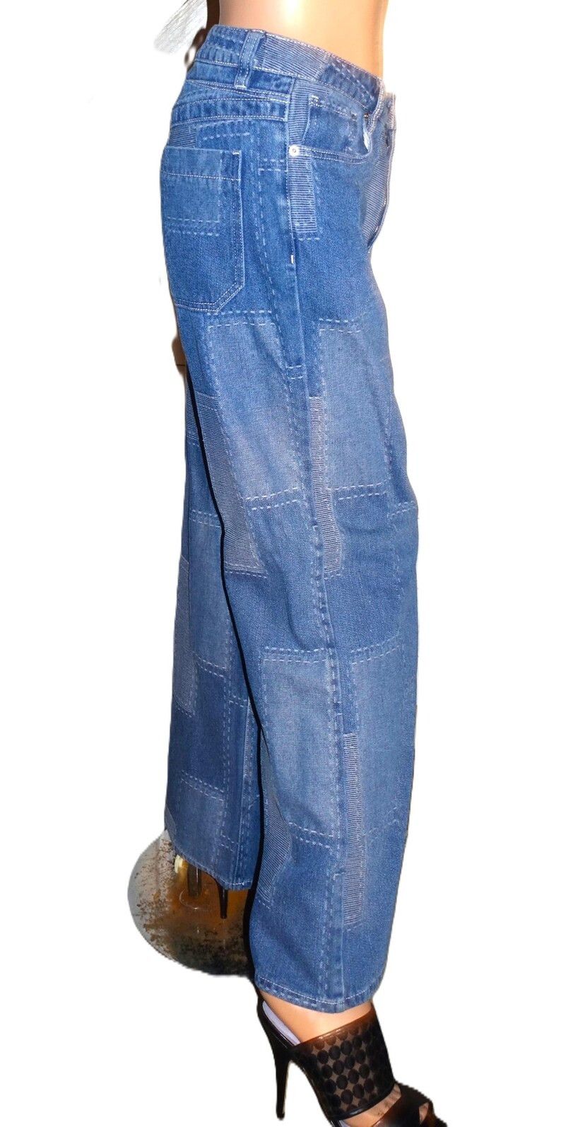 Vintage Vintage Patchwork Jeans 28w Size 28" / US 6 / IT 42 - 7 Thumbnail