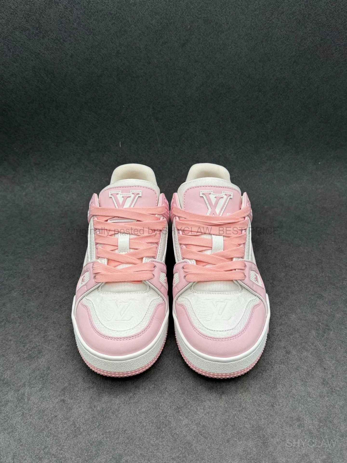 Louis Vuitton Louis Vuitton Trainer Rose Pink Leather BFAJLMN515 Size US 5 / IT 35 - 1 Thumbnail