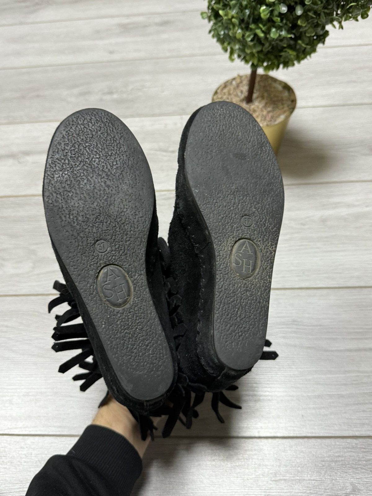 ASH ASH leather fringed high sneakers boots vintage shoes Size US 7 / IT 37 - 3 Thumbnail
