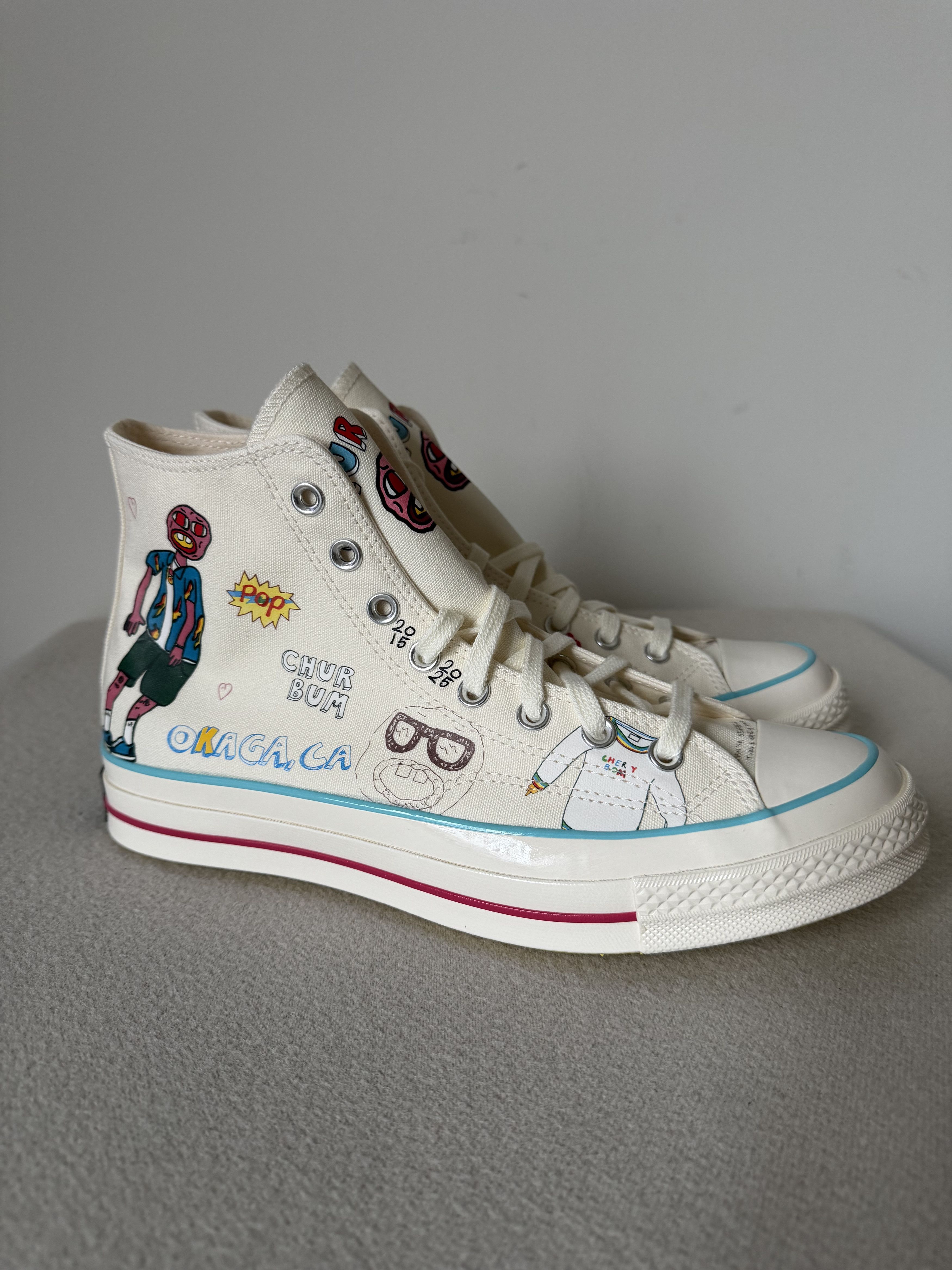Converse × Golf le Fleur Converse Golf Wang Cherry Bomb Chuck 70 Size US 10 / EU 43 - 1 Thumbnail
